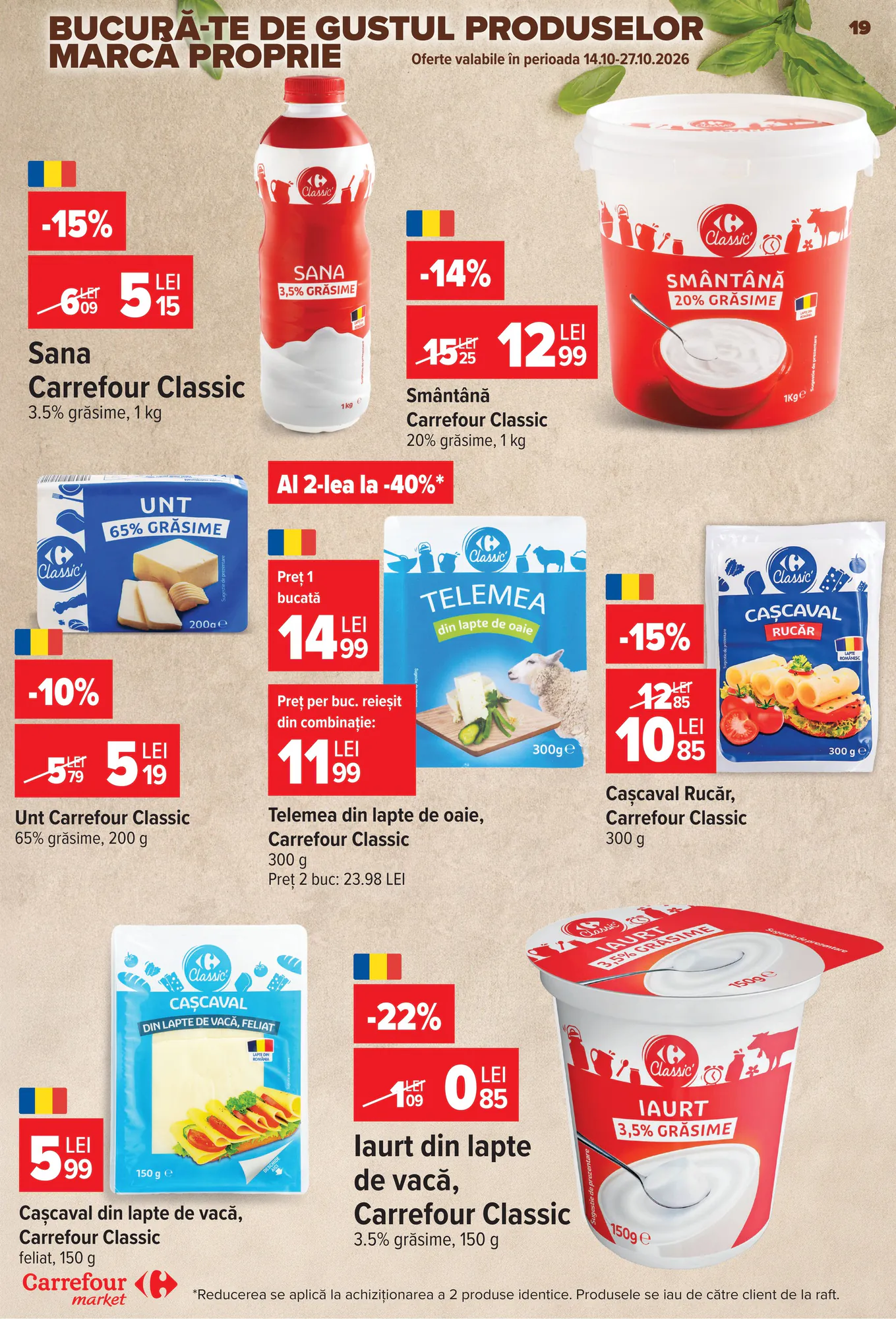 Catalogul cu oferte Carrefour Market valabil de la 14.10.2026 - Pagina 19.