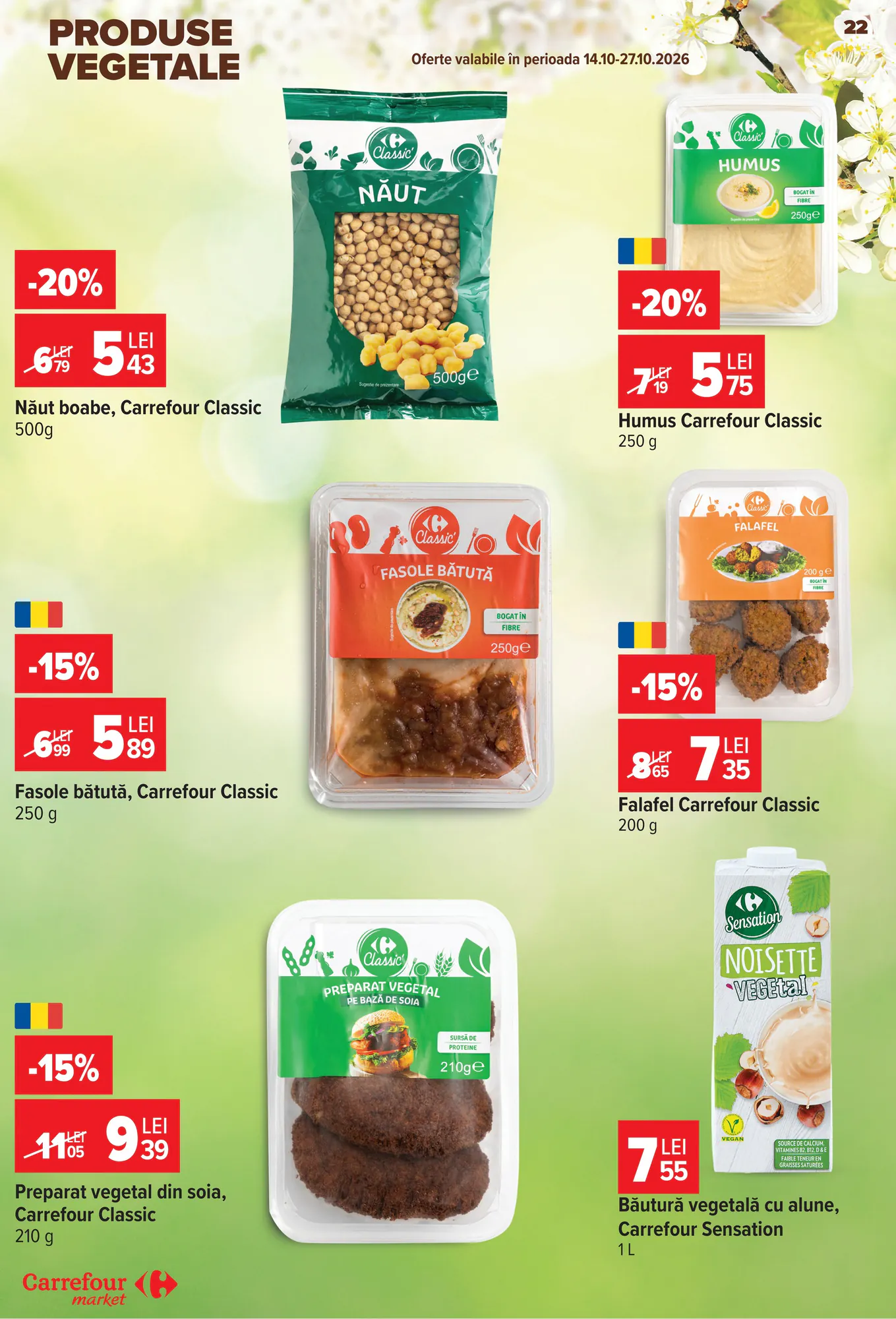 Catalogul cu oferte Carrefour Market valabil de la 14.10.2026 - Pagina 22.