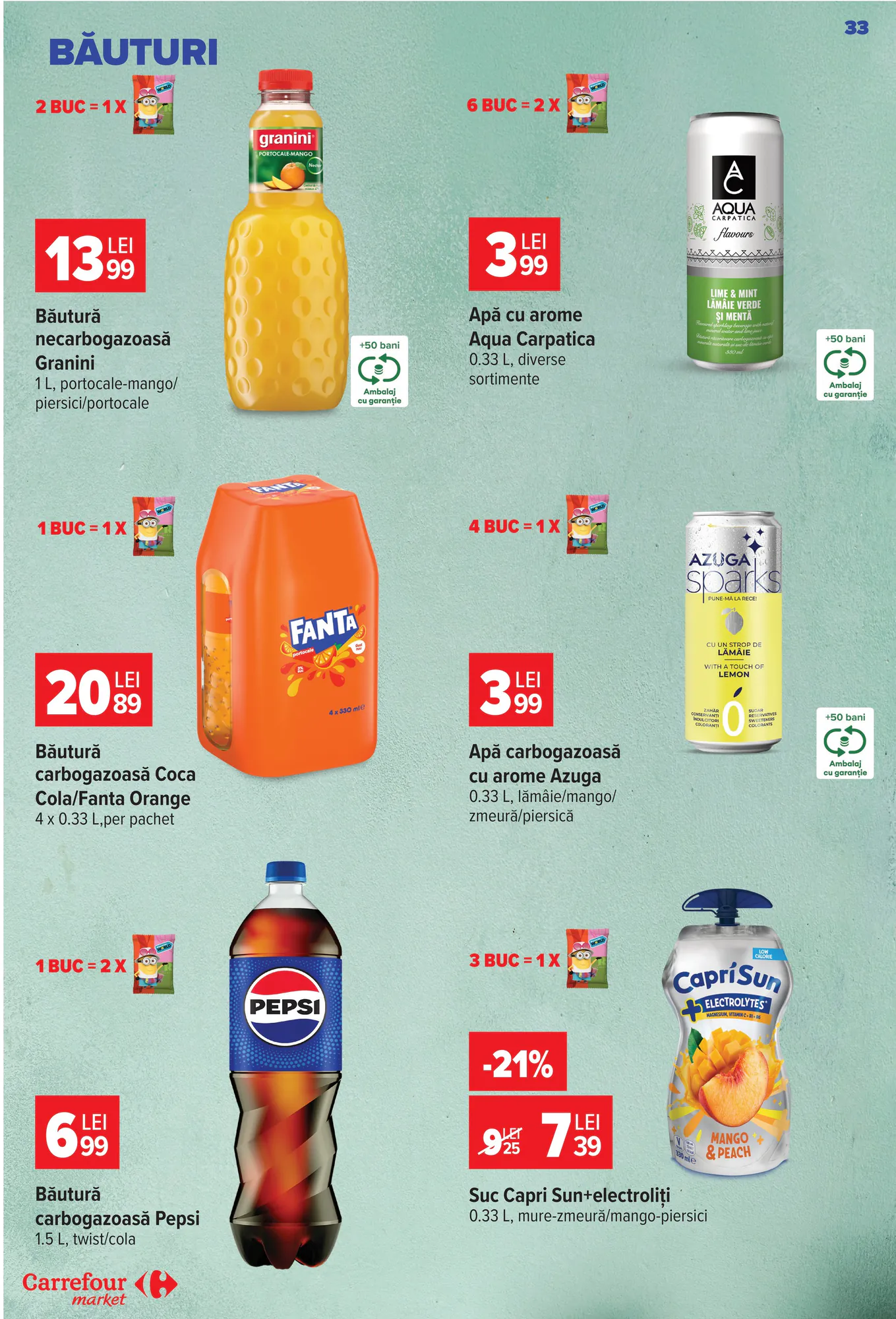 Catalogul cu oferte Carrefour Market valabil de la 14.10.2026 - Pagina 33.