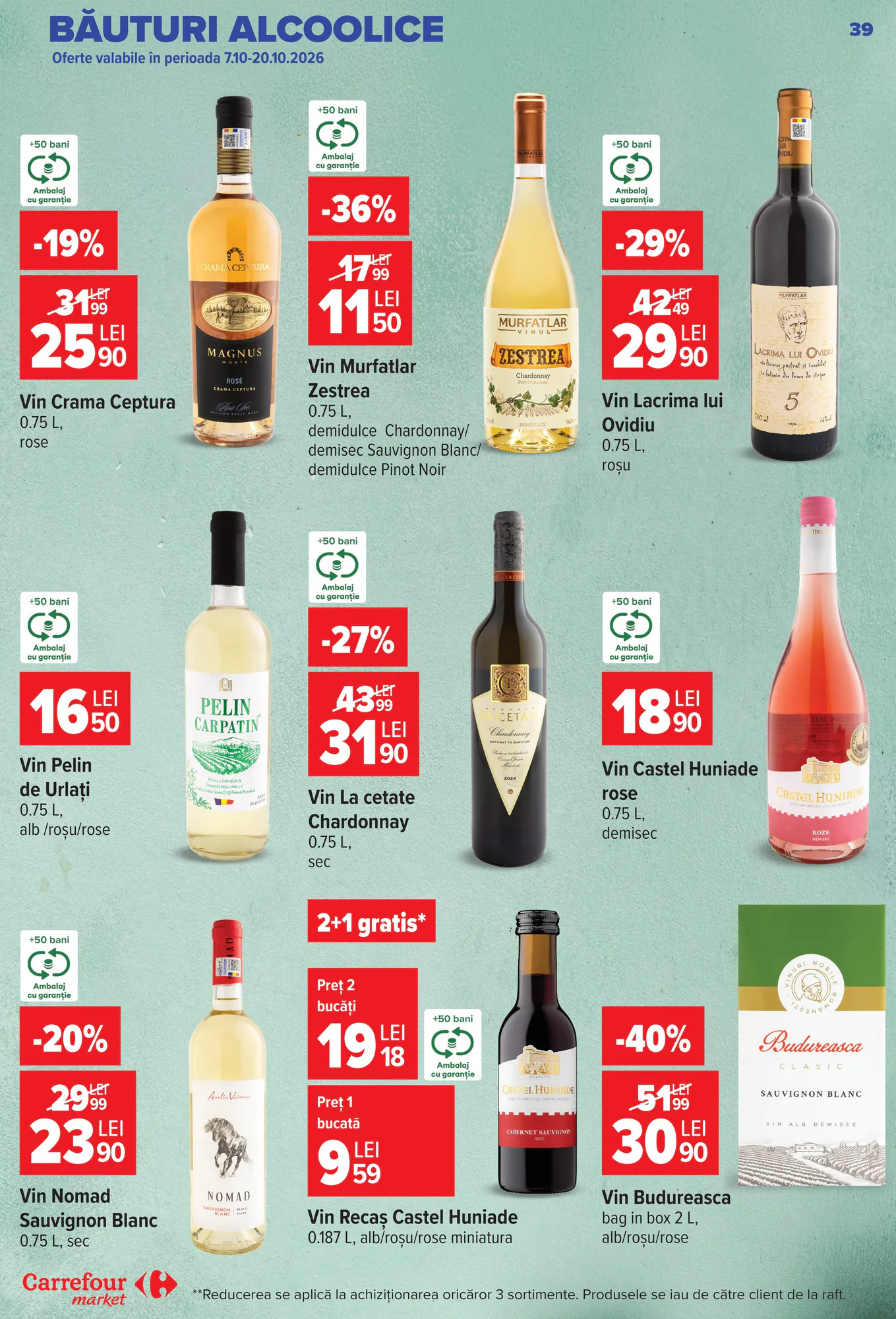 Catalogul cu oferte Carrefour Market valabil de la 14.10.2026 - Pagina 39.
