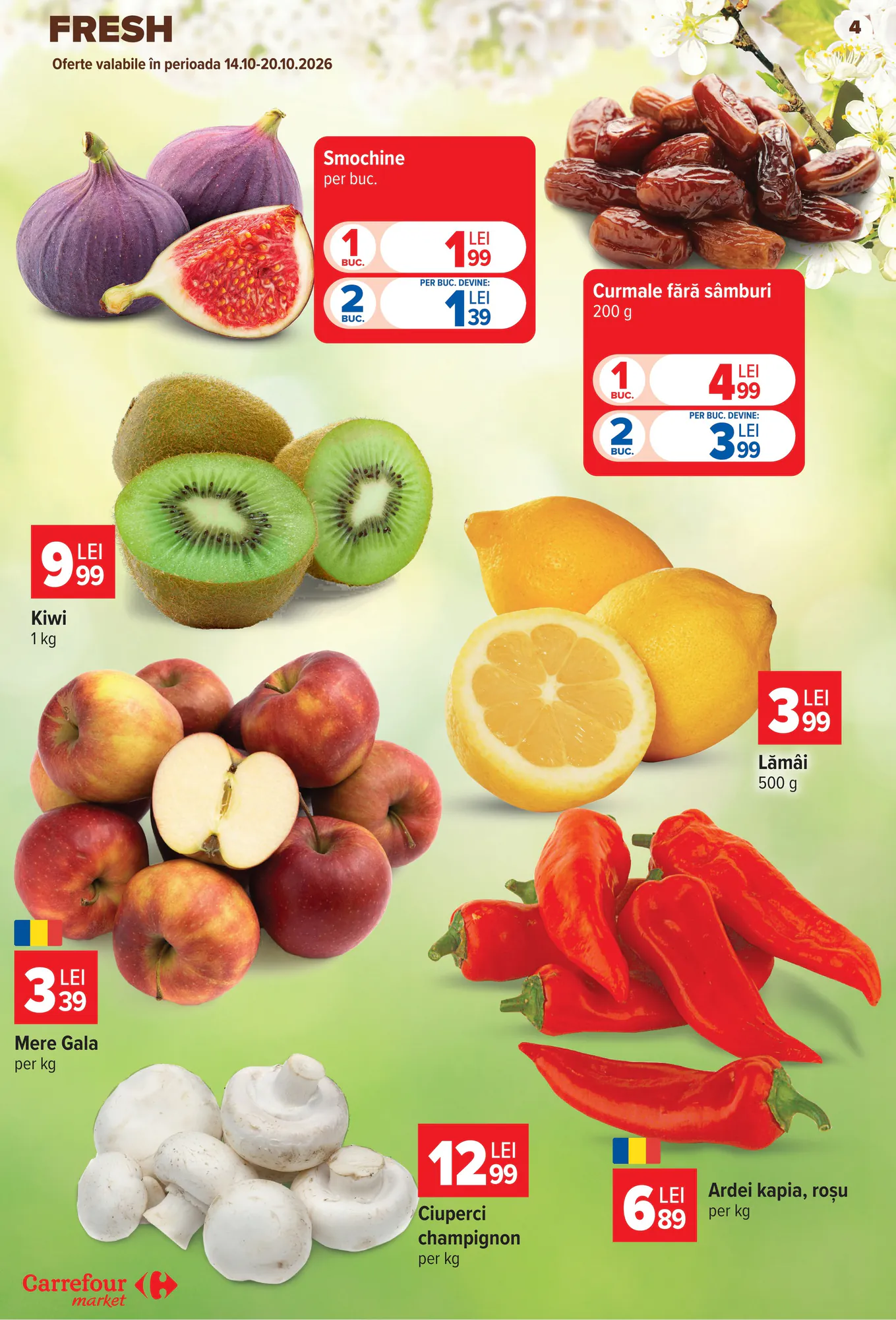 Catalogul cu oferte Carrefour Market valabil de la 14.10.2026 - Pagina 4.