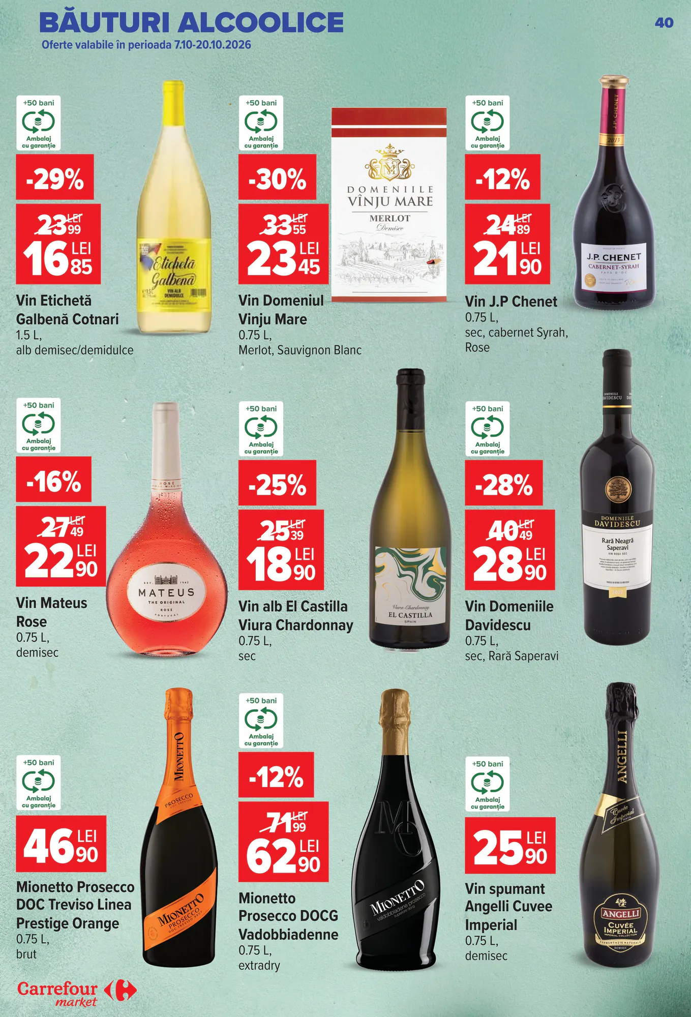 Catalogul cu oferte Carrefour Market valabil de la 14.10.2026 - Pagina 40.