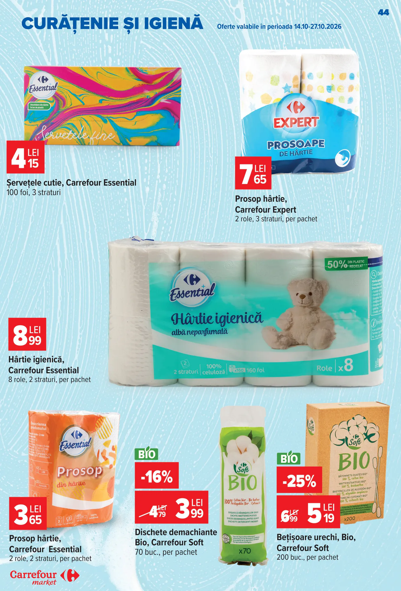 Catalogul cu oferte Carrefour Market valabil de la 14.10.2026 - Pagina 44.