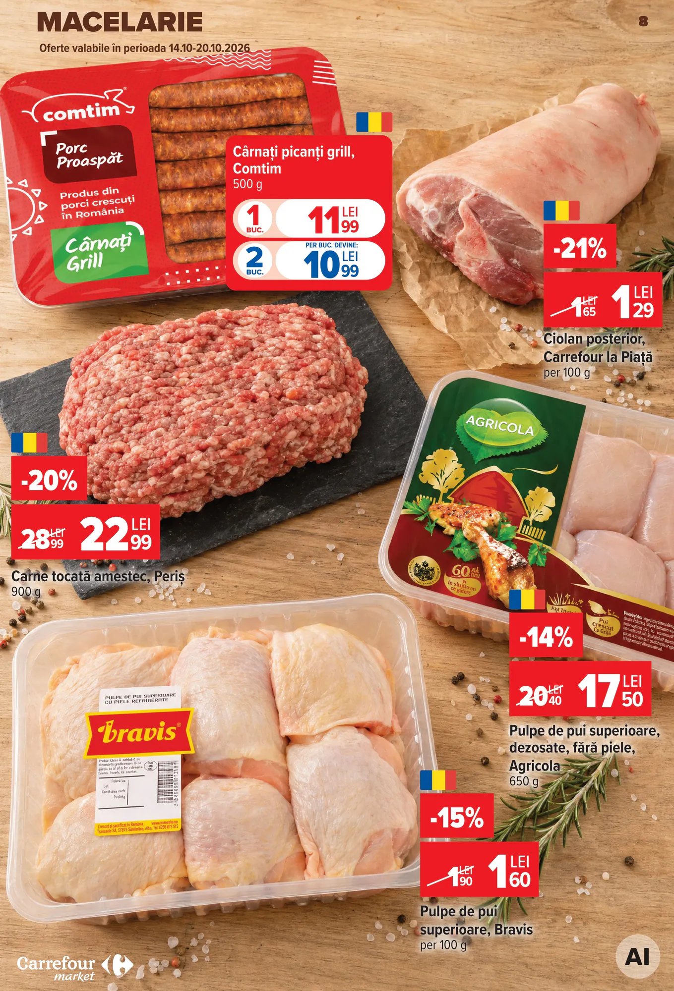 Catalogul cu oferte Carrefour Market valabil de la 14.10.2026 - Pagina 8.