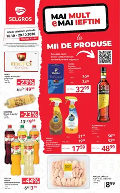 Catalogul cu oferte Selgros valabil de la 16.10.2026