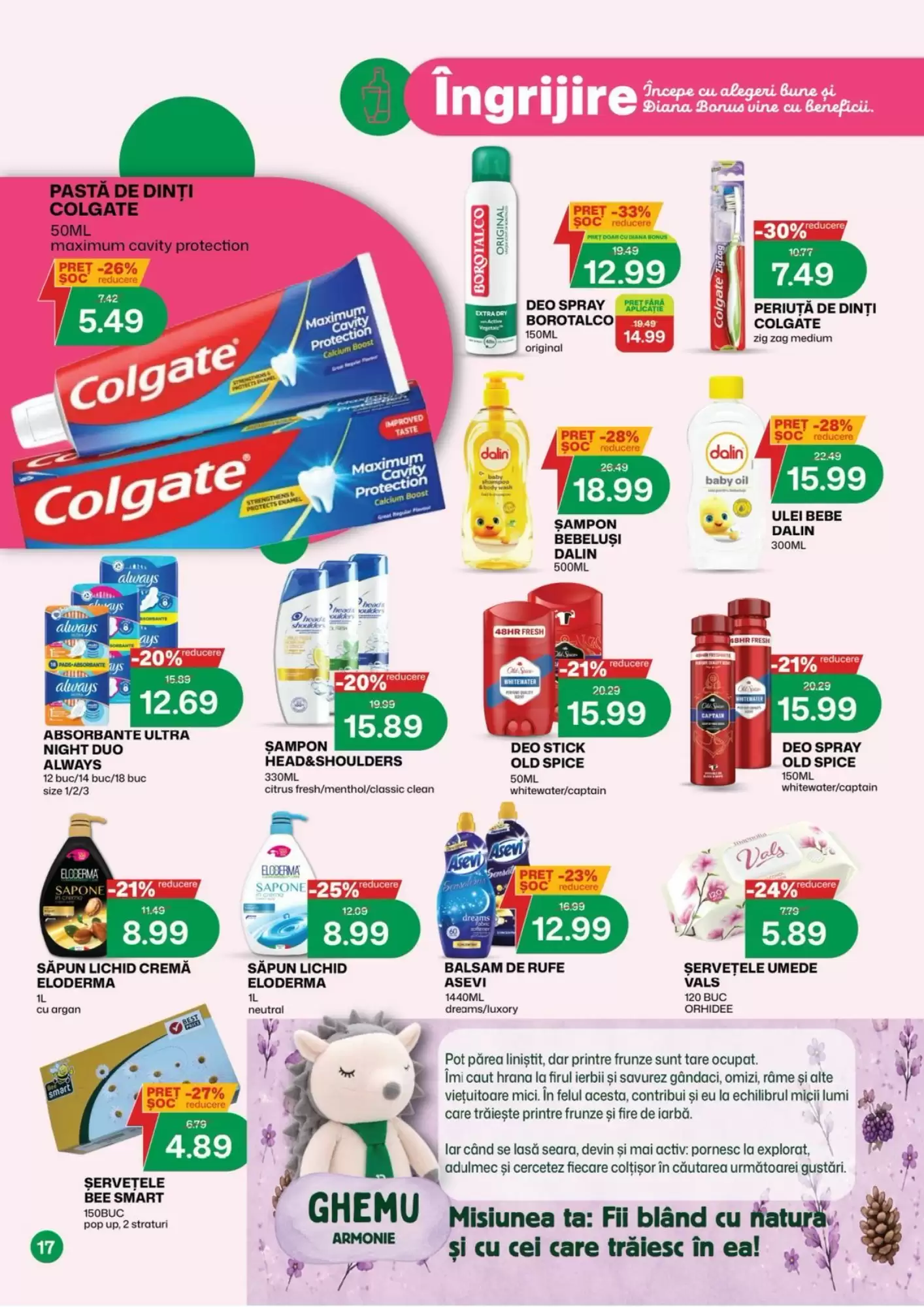 Catalogul cu oferte Diana Supermarket valabil de la 16.10.2026 - Pagina 17.