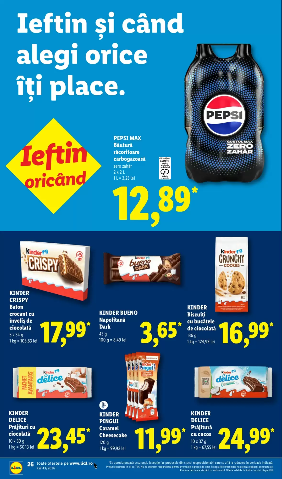 Catalogul cu oferte Lidl valabil de la 19.10.2026 - Pagina 26.