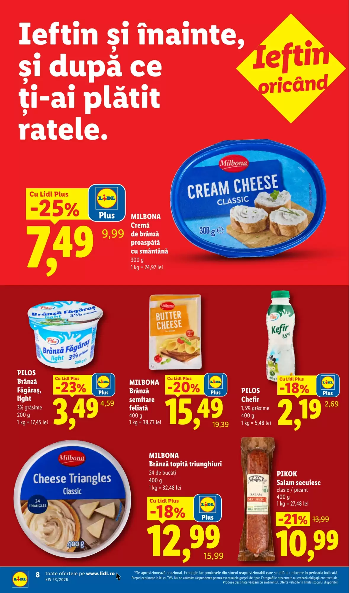 Catalogul cu oferte Lidl valabil de la 19.10.2026 - Pagina 8.