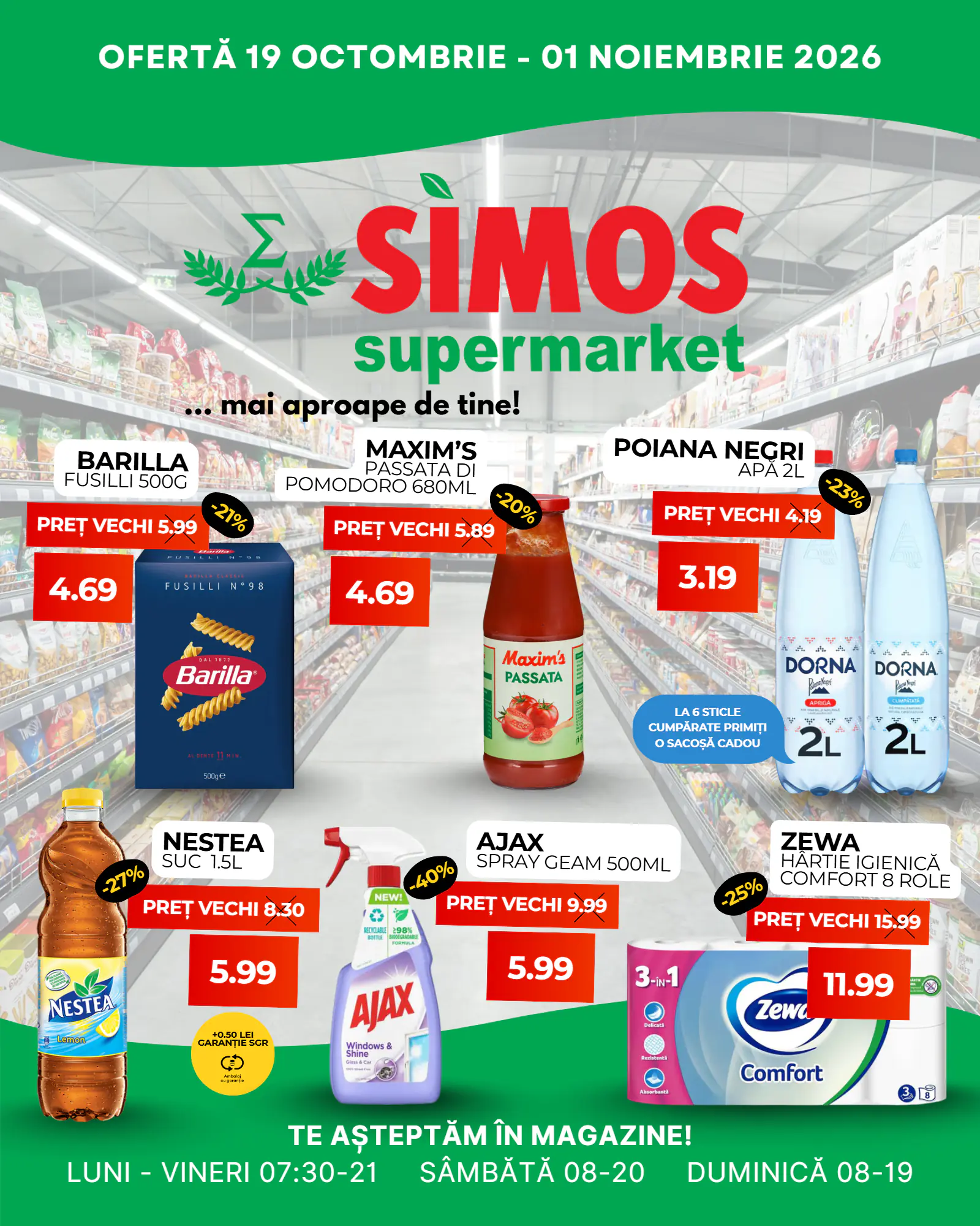 Catalogul cu oferte Simos valabil de la 19.10.2026 - Pagina 1.