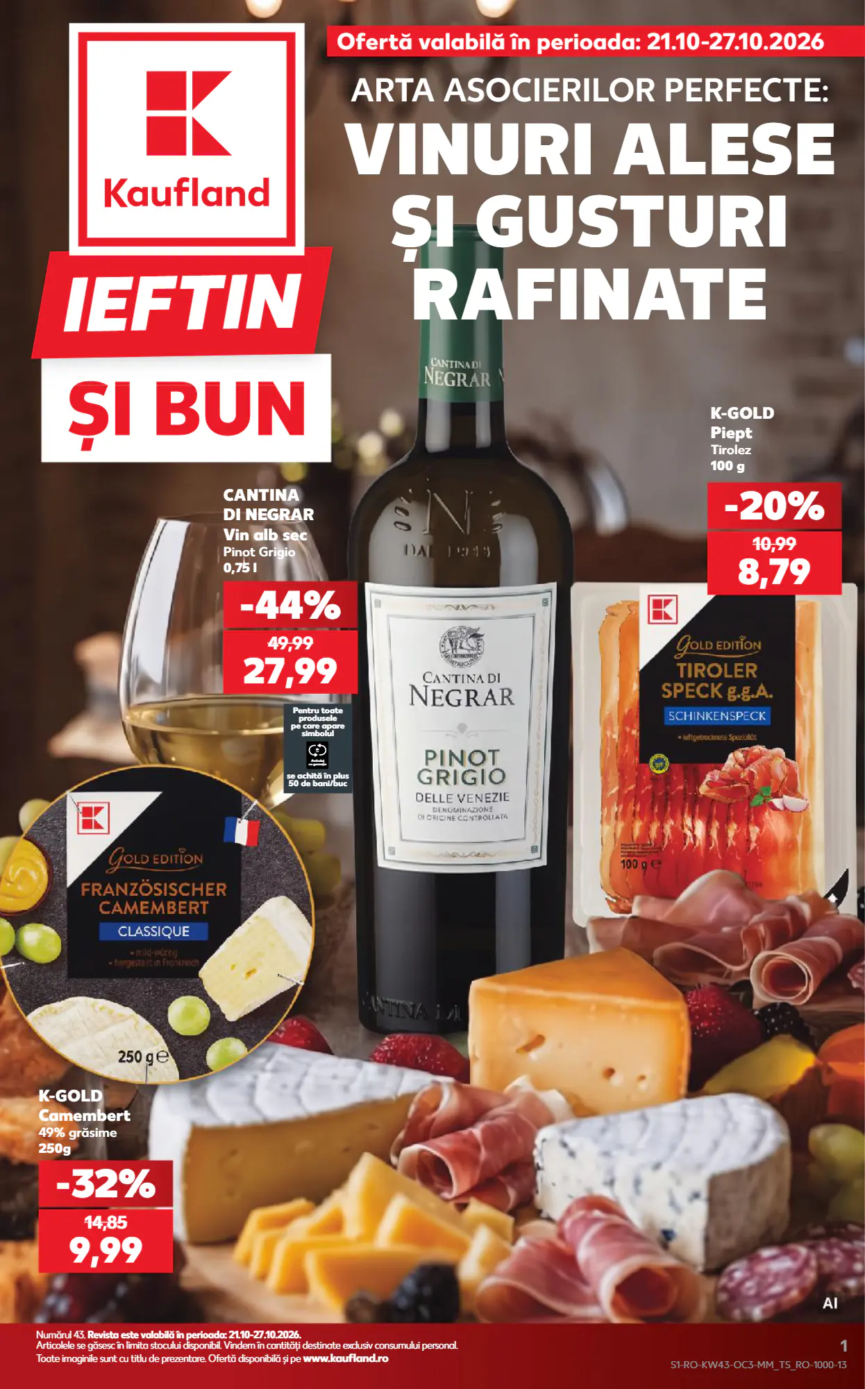 Catalogul cu oferte Kaufland valabil de la 21.10.2026 - Pagina 1.