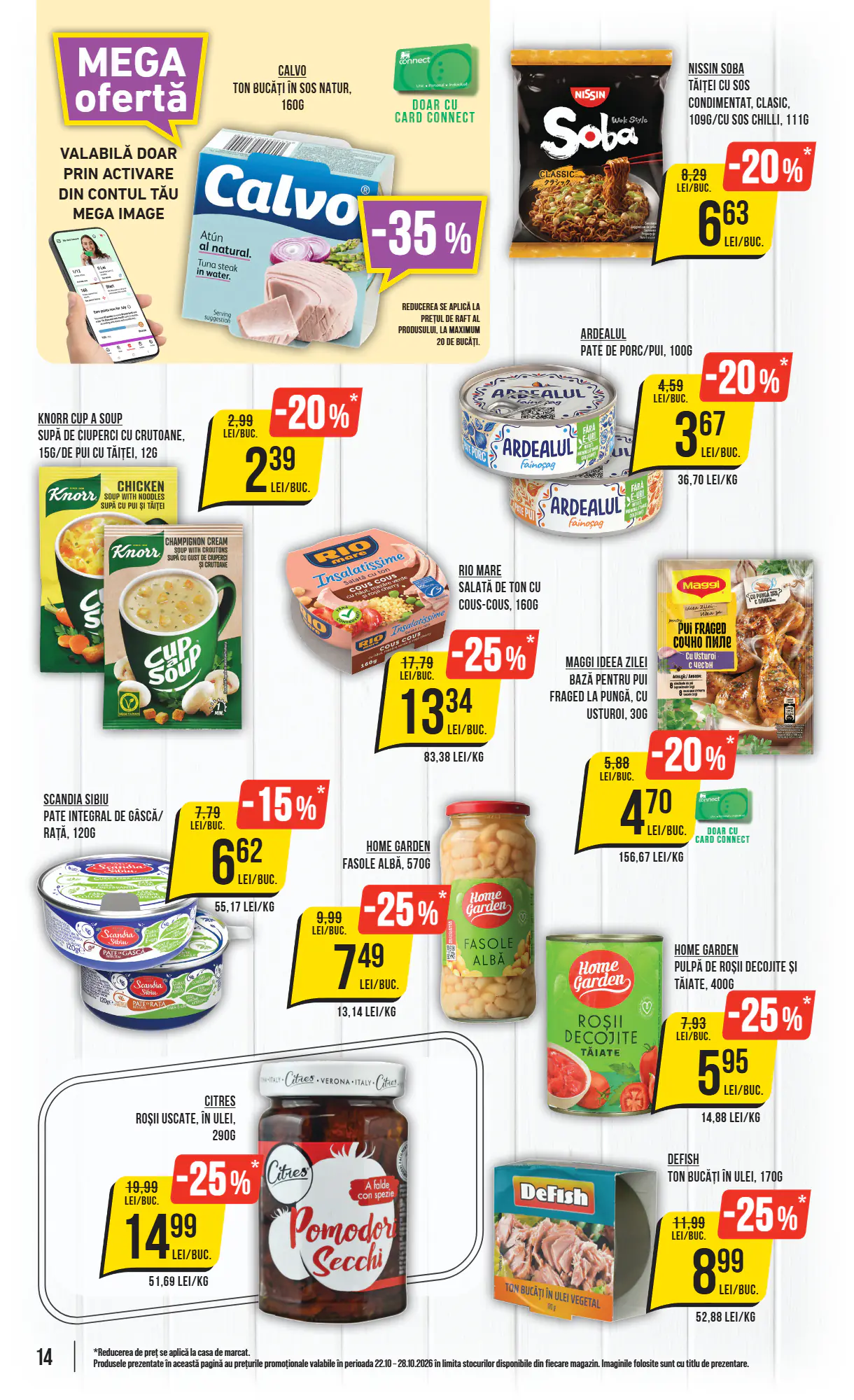 Catalogul cu oferte Mega Image valabil de la 22.10.2026 - Pagina 14.