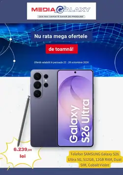 Catalogul cu oferte Media Galaxy valabil de la 22.10.2026