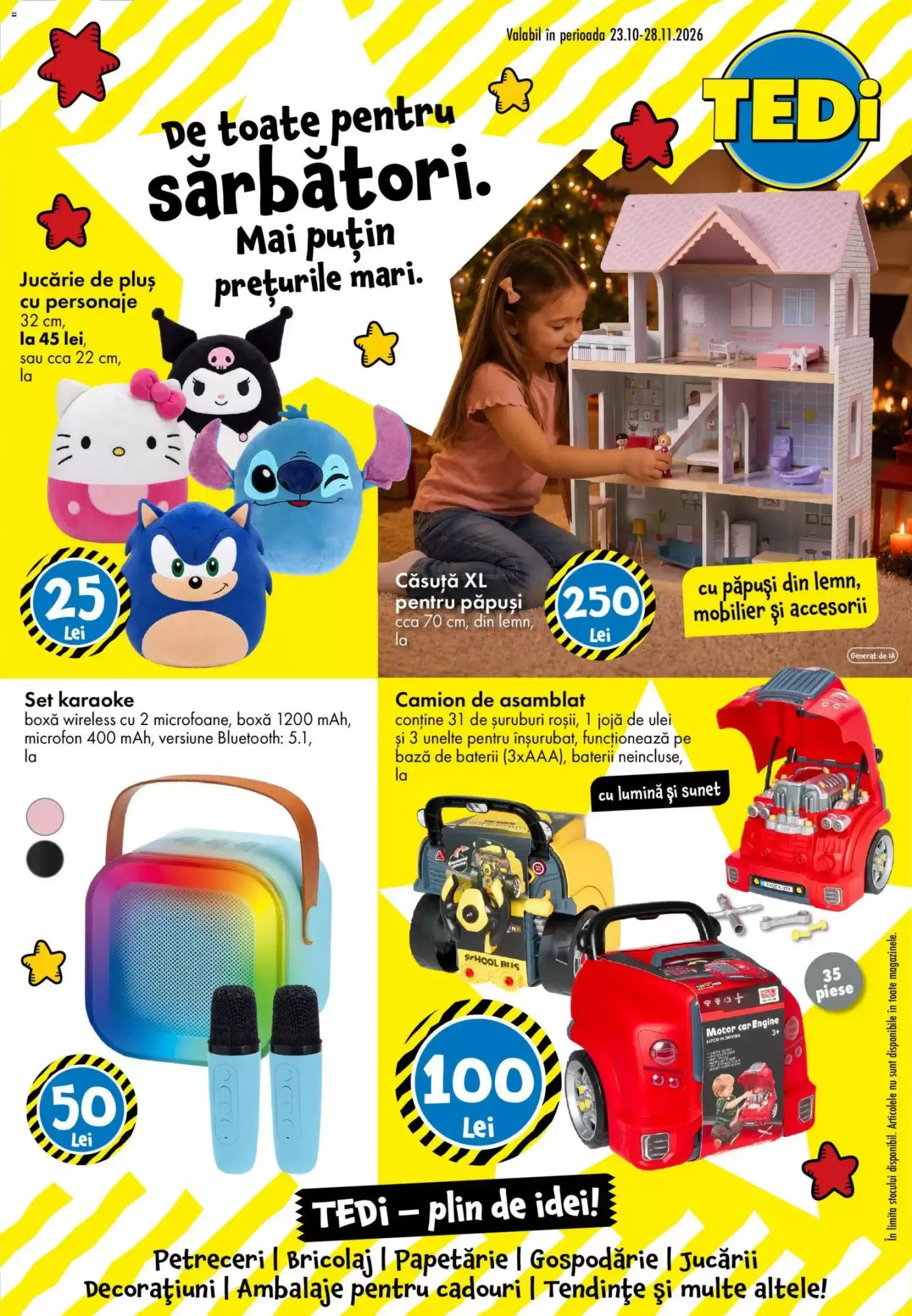Catalogul cu oferte TEDI valabil de la 23.10.2026 - Pagina 1.