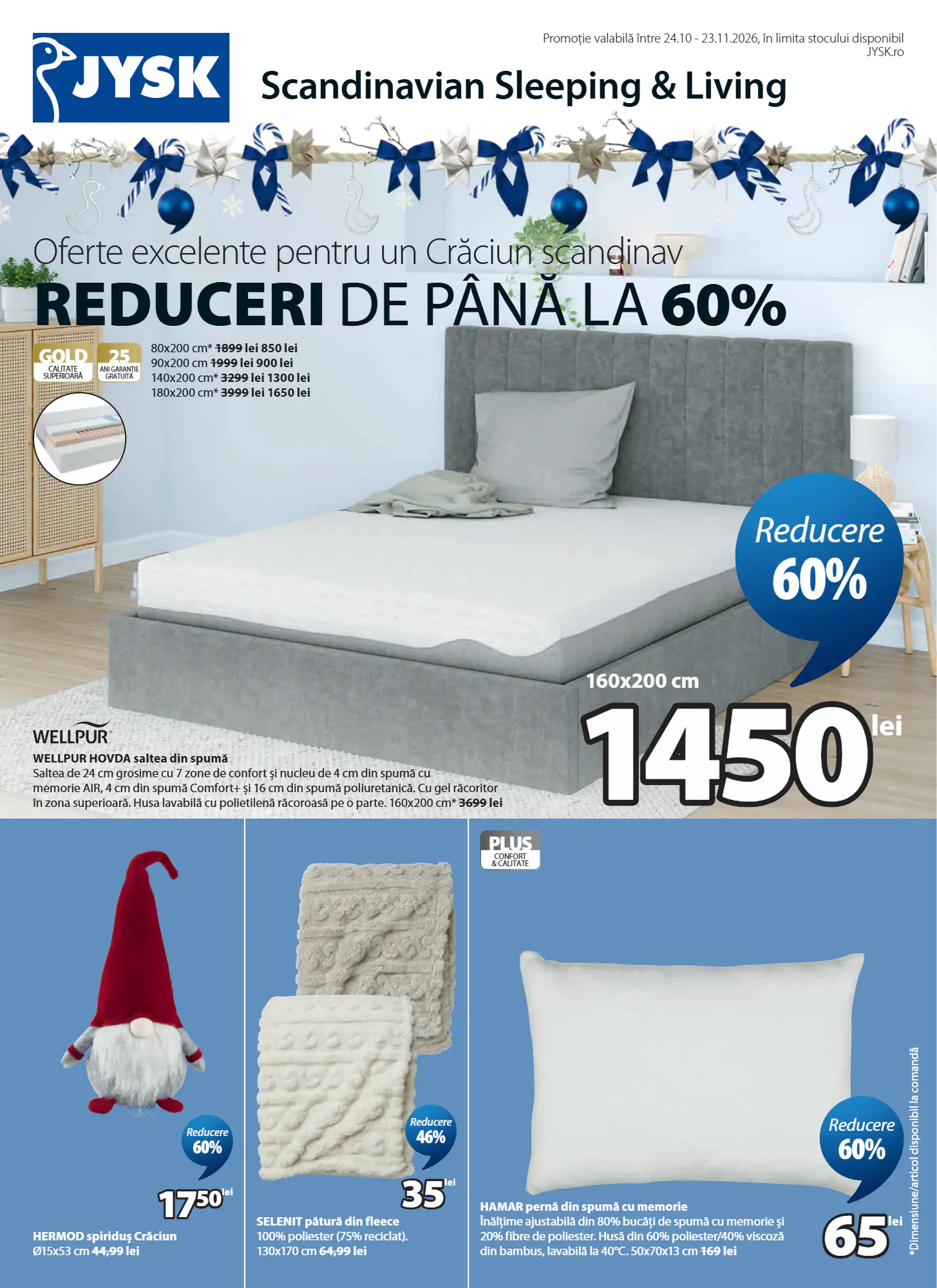 Catalogul cu oferte JYSK valabil de la 24.10.2026 - Pagina 1.