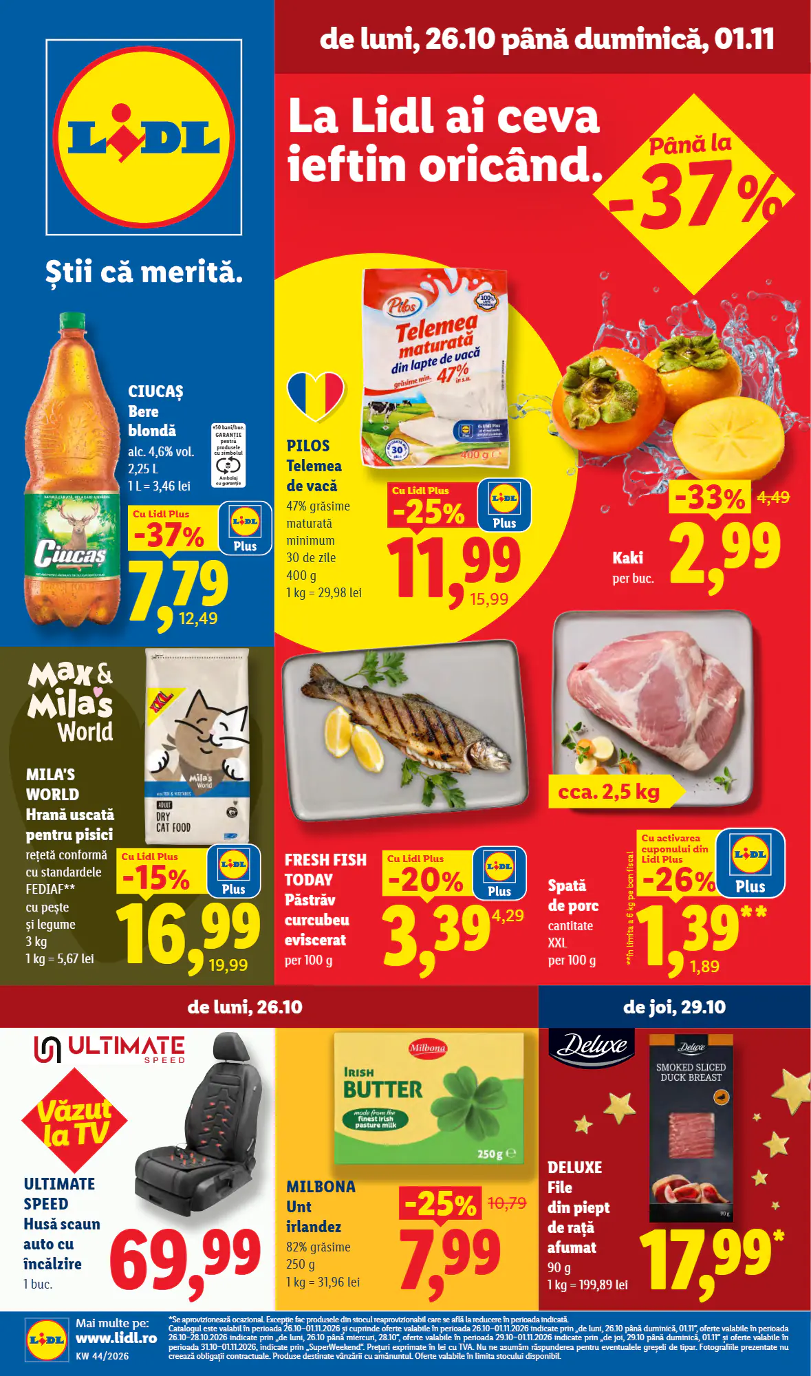 Catalogul cu oferte Lidl valabil de la 26.10.2026 - Pagina 1.