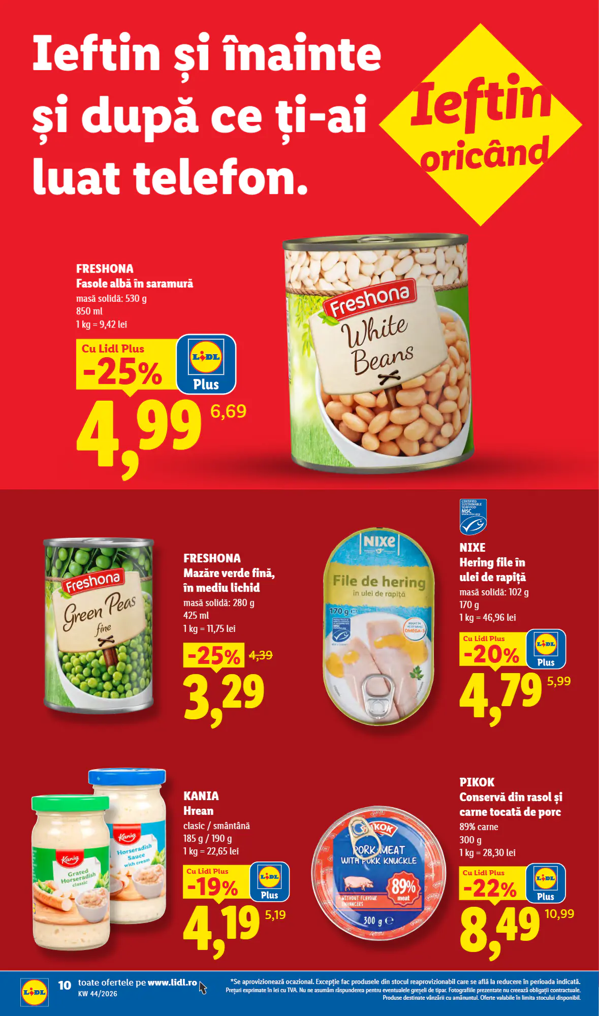 Catalogul cu oferte Lidl valabil de la 26.10.2026 - Pagina 10.