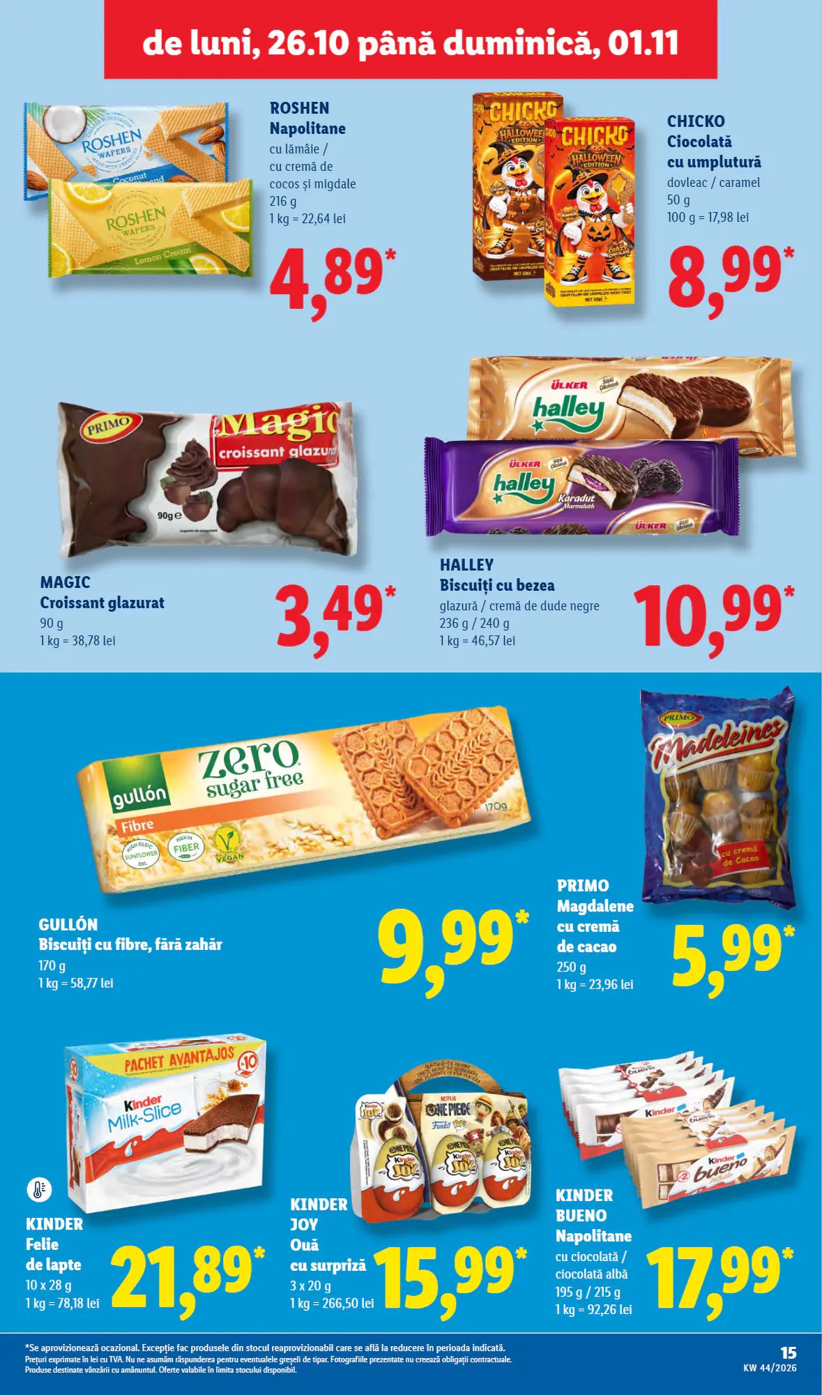 Catalogul cu oferte Lidl valabil de la 26.10.2026 - Pagina 15.