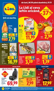Catalogul cu oferte Lidl valabil de la 26.10.2026
