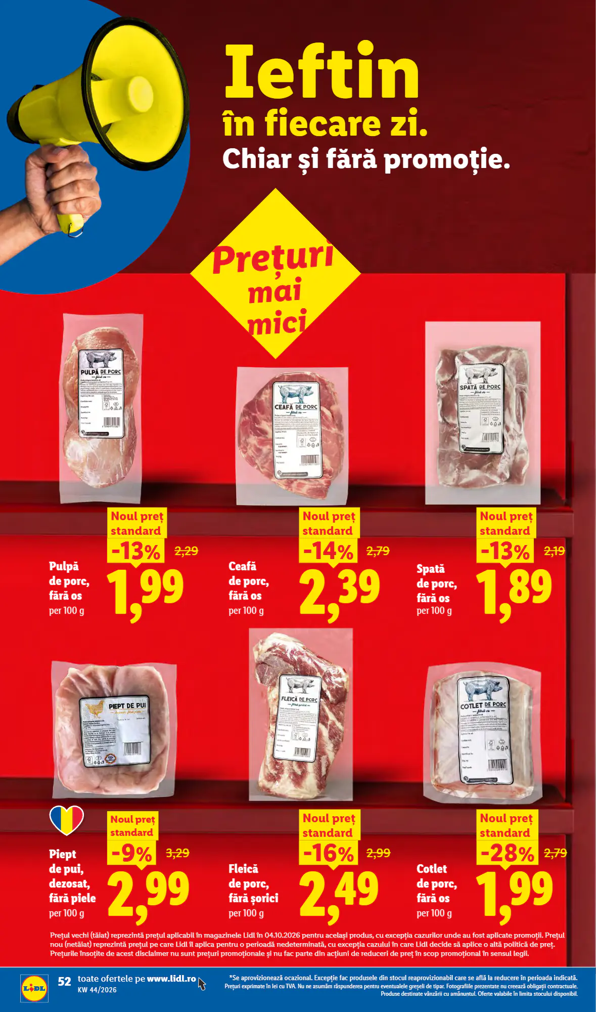 Catalogul cu oferte Lidl valabil de la 26.10.2026 - Pagina 52.