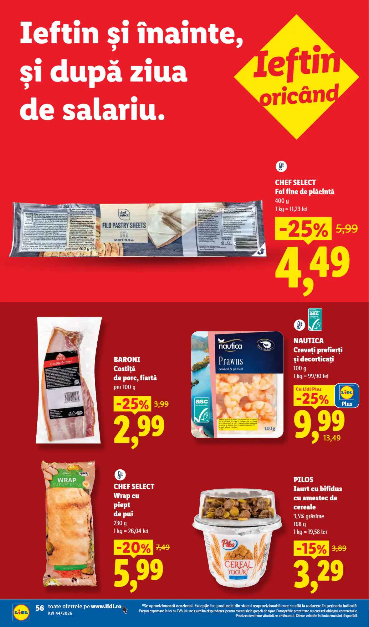 Catalogul cu oferte Lidl valabil de la 26.10.2026 - Pagina 56.