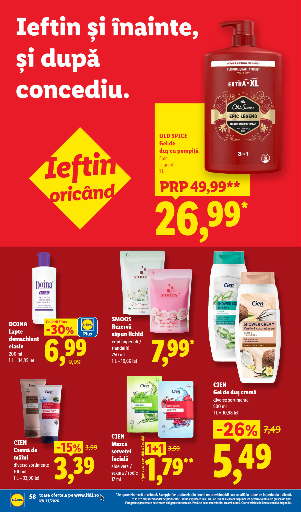Catalogul cu oferte Lidl valabil de la 26.10.2026 - Pagina 58.