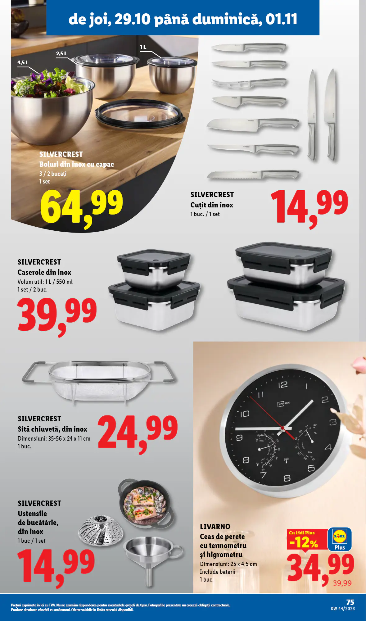 Catalogul cu oferte Lidl valabil de la 26.10.2026 - Pagina 75.