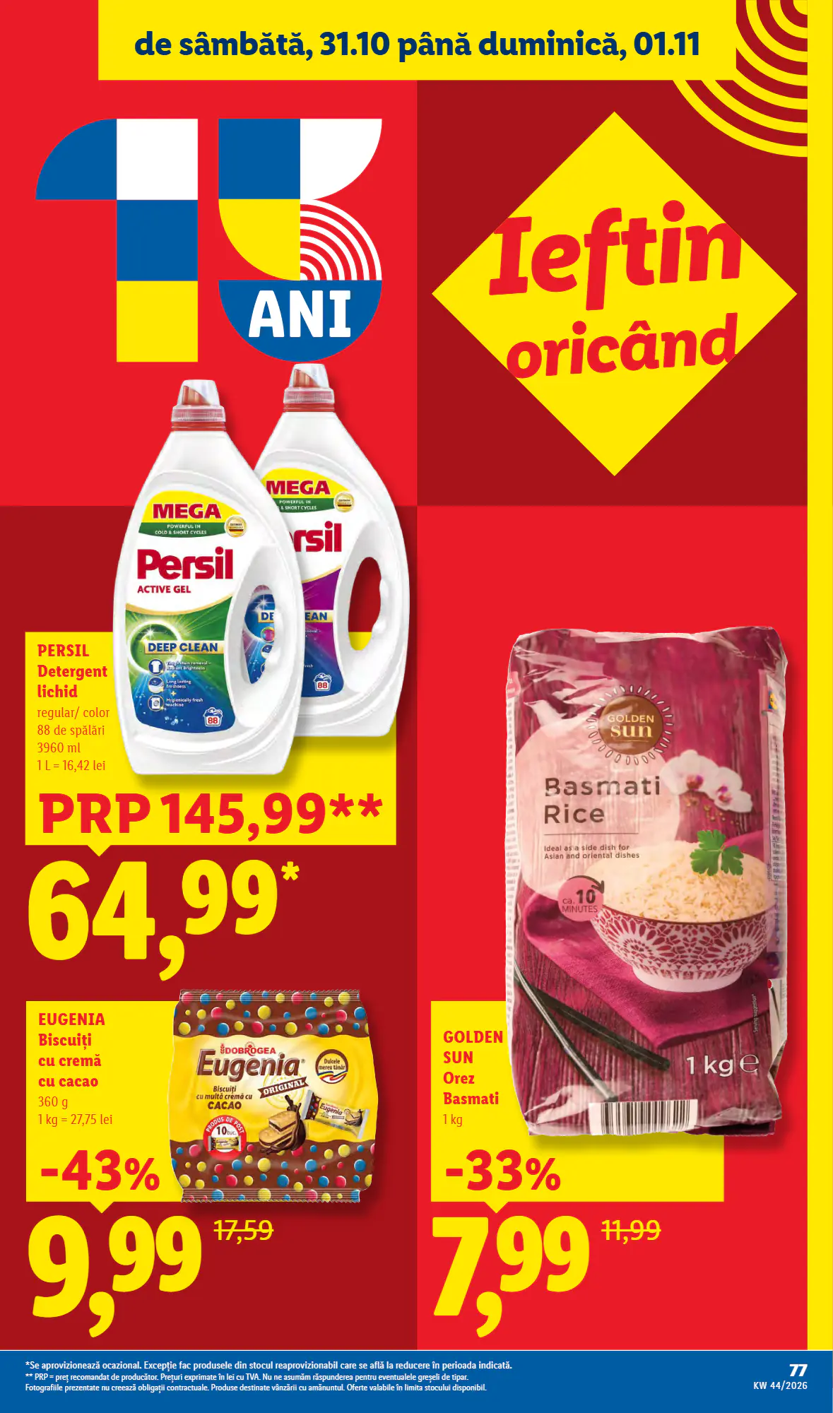 Catalogul cu oferte Lidl valabil de la 26.10.2026 - Pagina 77.