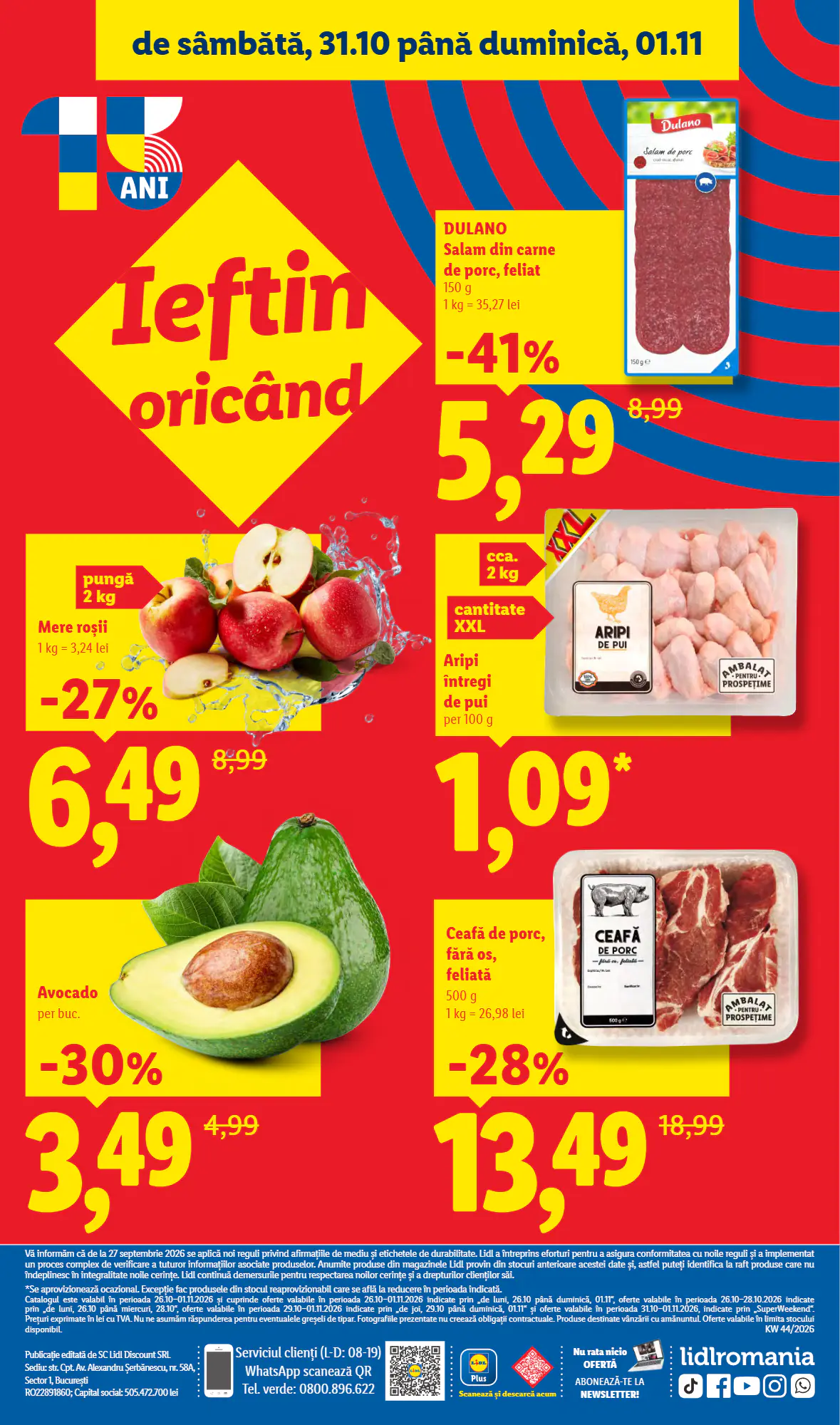 Catalogul cu oferte Lidl valabil de la 26.10.2026 - Pagina 78.