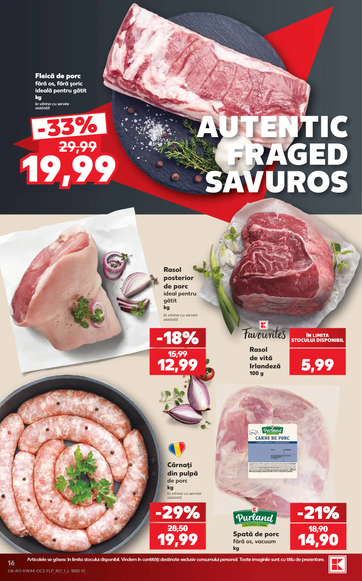 Catalogul cu oferte Kaufland valabil de la 28.10.2026 - Pagina 16.