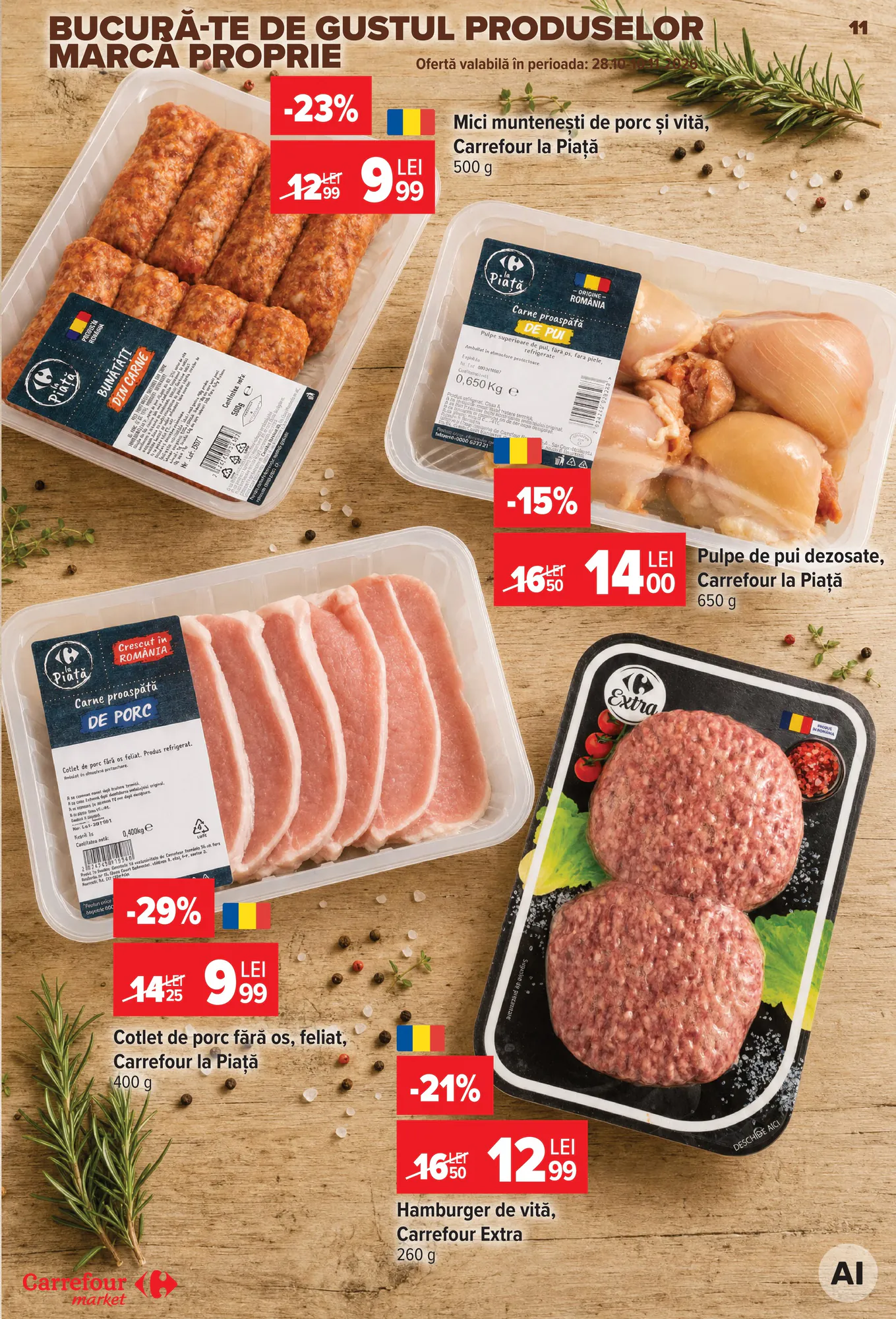Catalogul cu oferte Carrefour Market valabil de la 28.10.2026 - Pagina 11.