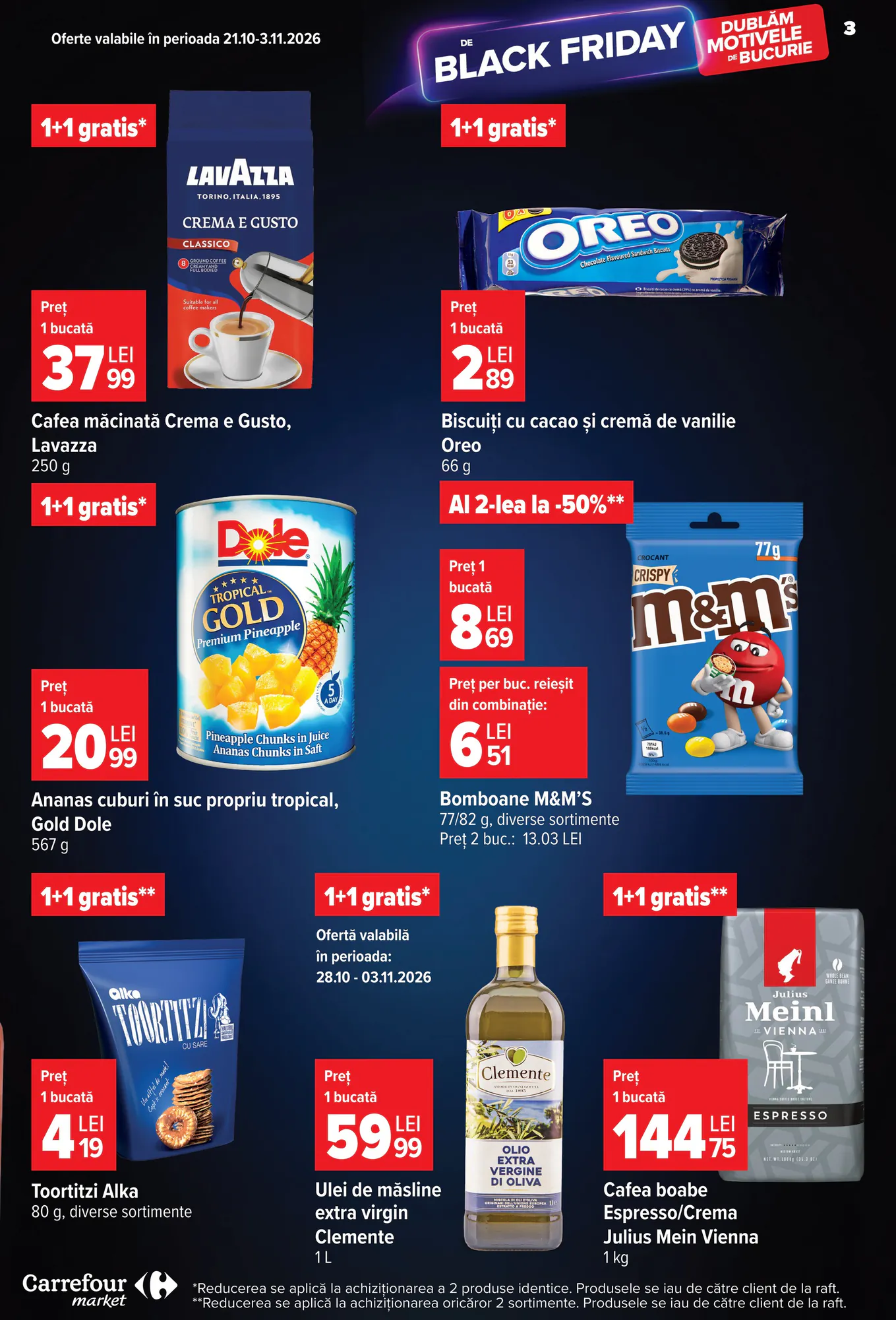 Catalogul cu oferte Carrefour Market valabil de la 28.10.2026 - Pagina 3.