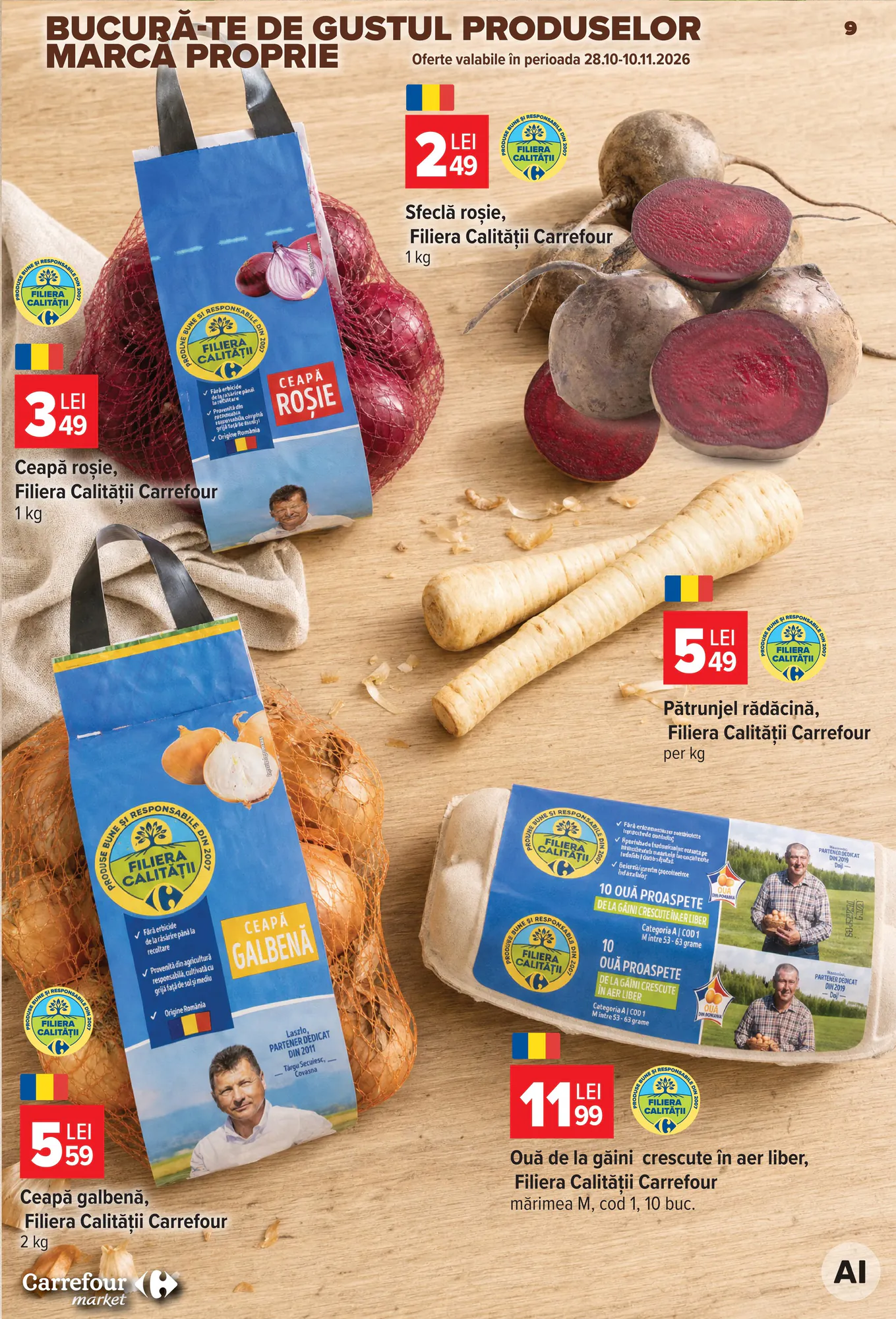 Catalogul cu oferte Carrefour Market valabil de la 28.10.2026 - Pagina 9.