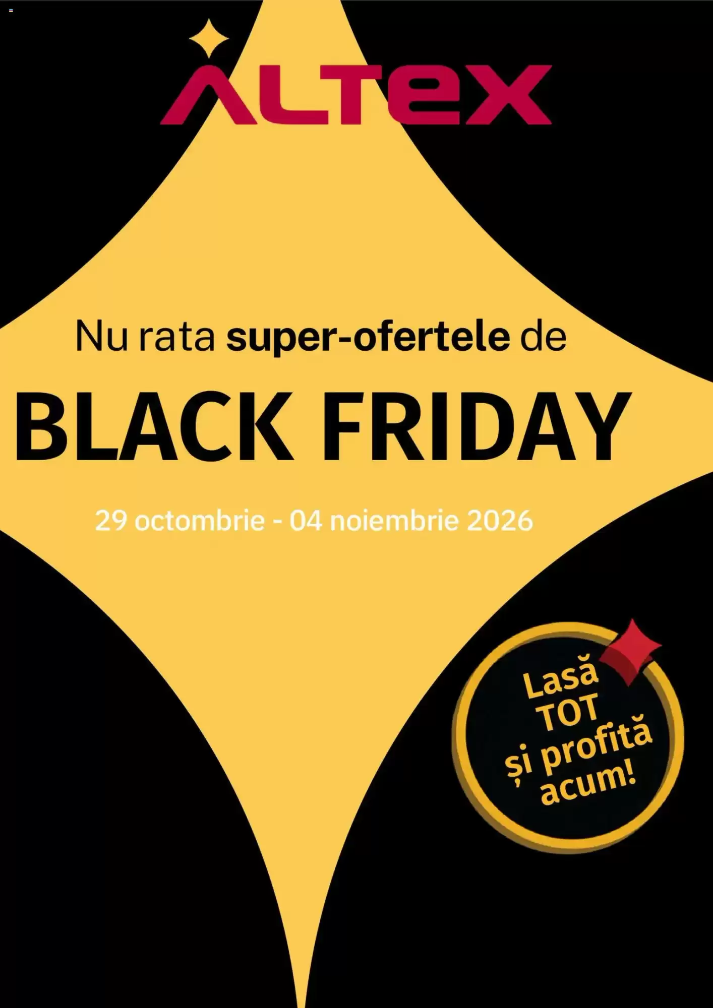 Catalogul cu oferte Altex valabil de la 29.10.2026 - Pagina 1.