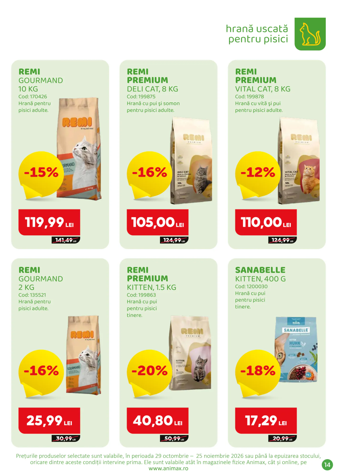 Catalogul cu oferte Animax valabil de la 29.10.2026 - Pagina 15.
