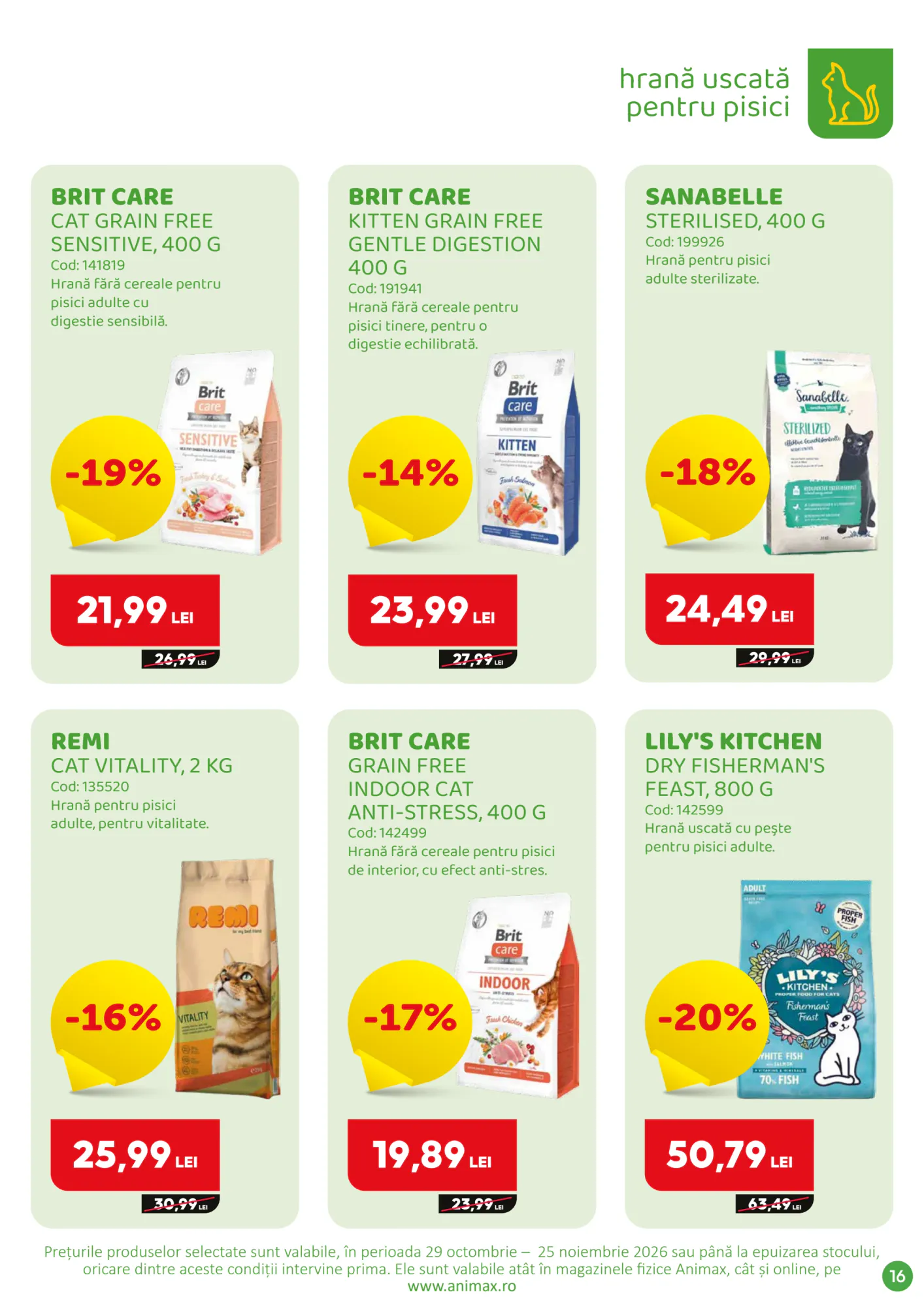 Catalogul cu oferte Animax valabil de la 29.10.2026 - Pagina 17.