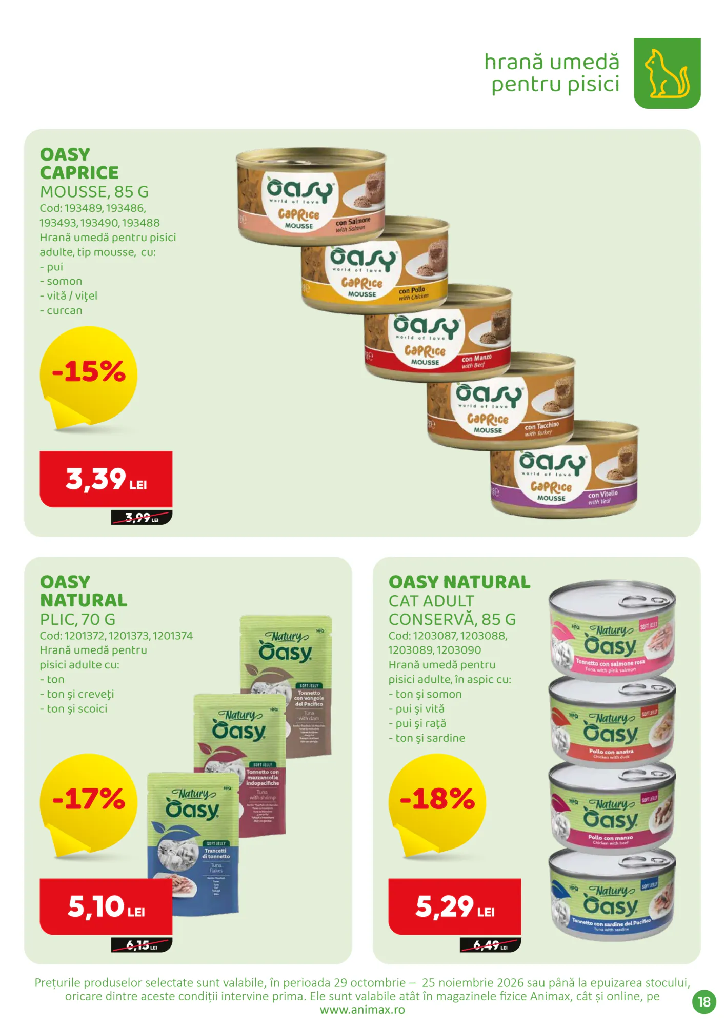 Catalogul cu oferte Animax valabil de la 29.10.2026 - Pagina 19.