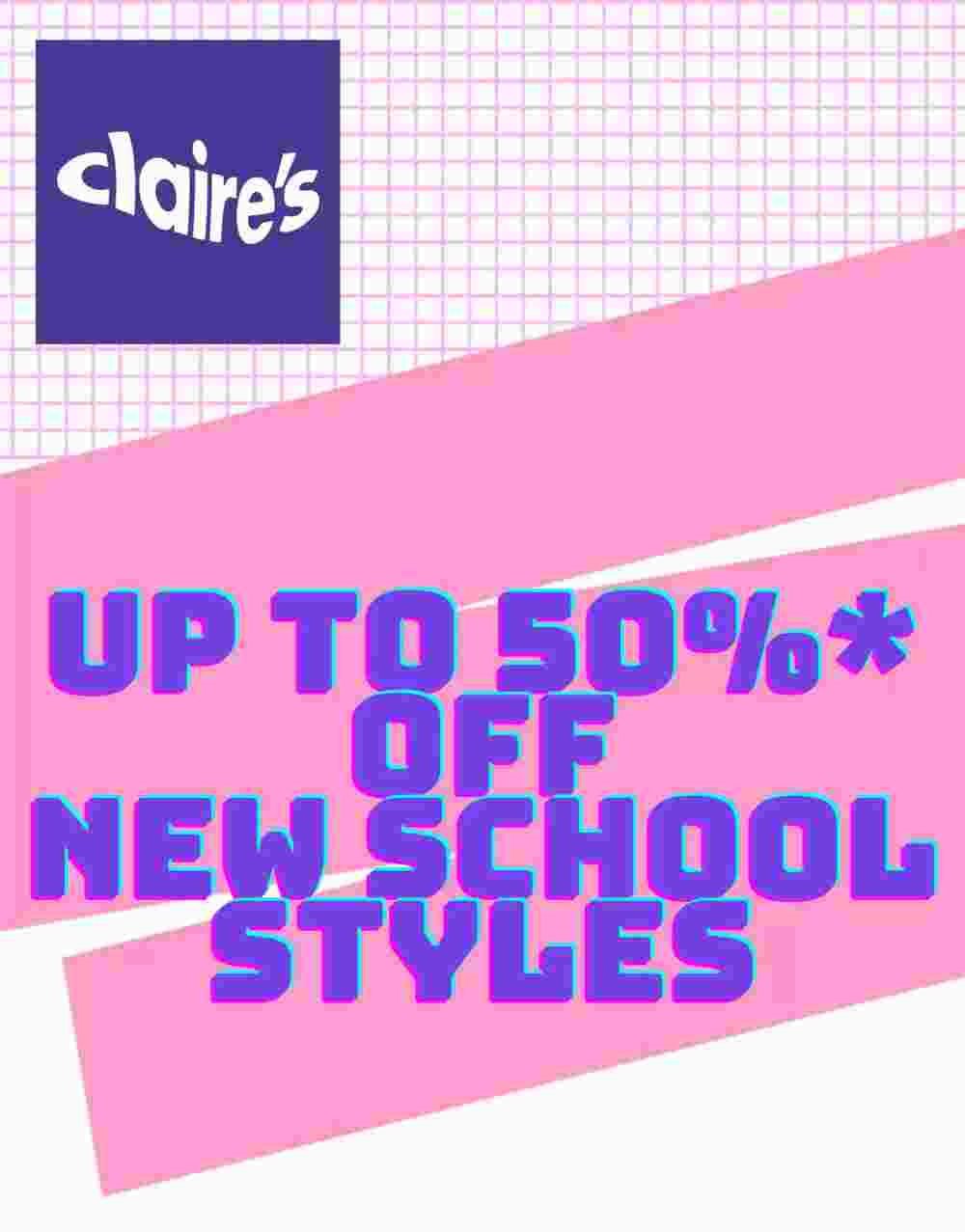 Claire's offers valid from 08/08/2023 - Page 1.
