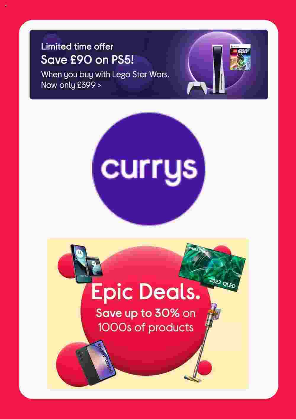 Currys PC World offers valid from 31/08/2023 - Page 1.