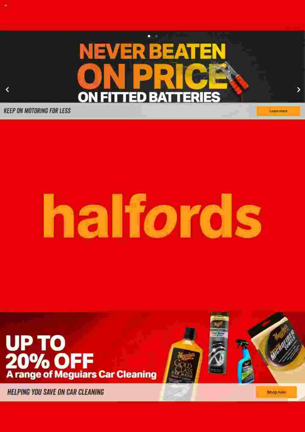 Halfords offers valid from 05/09/2023 - Page 1.