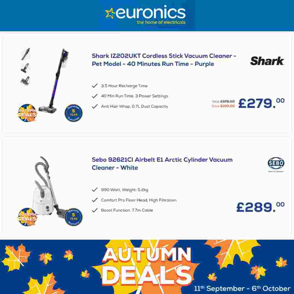 Euronics offers valid from 11/09/2023 - Page 1.