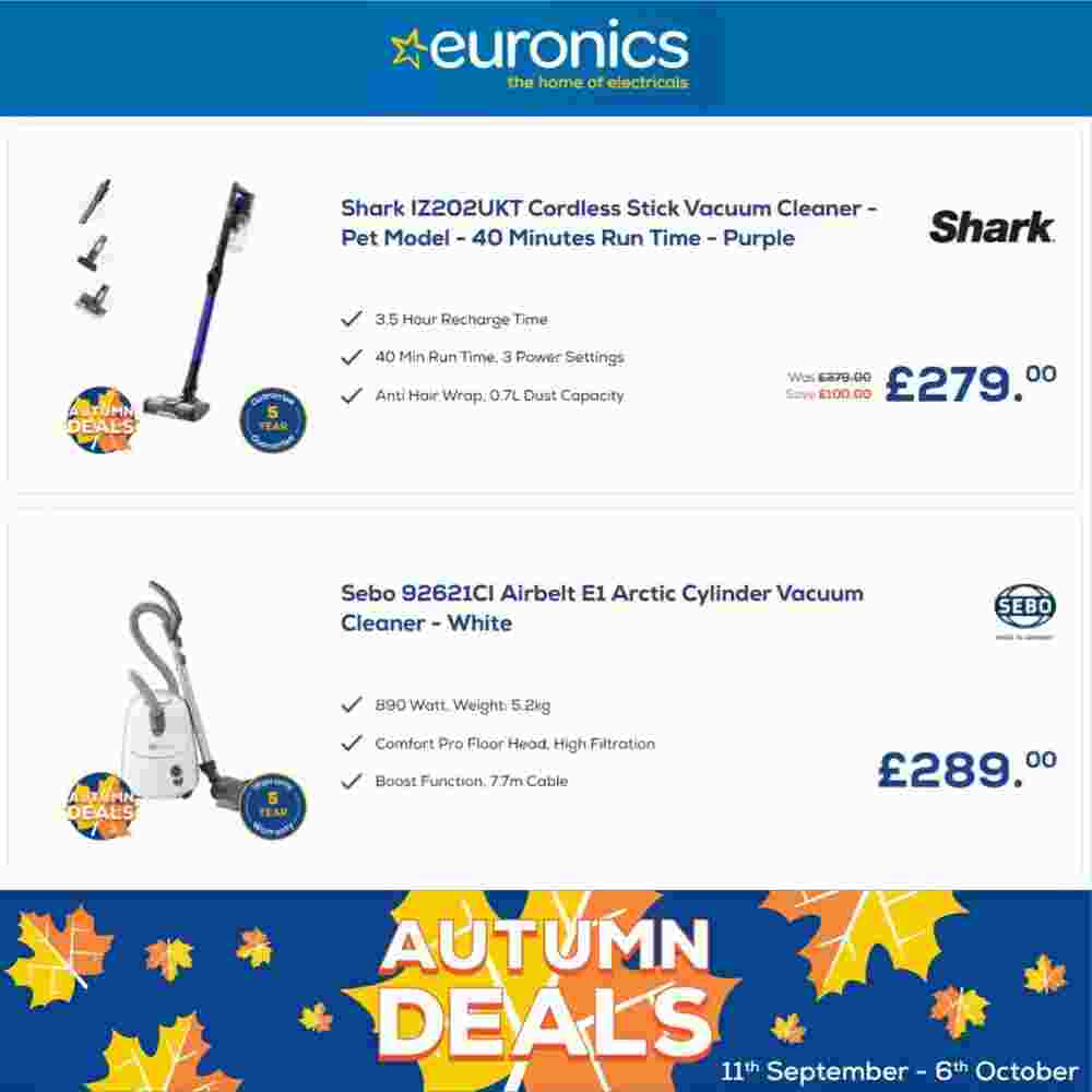 Euronics offers valid from 11/09/2023 - Page 1.