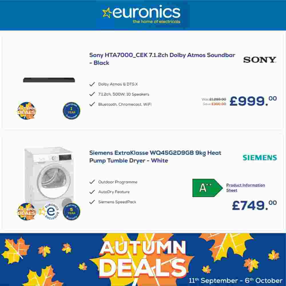 Euronics offers valid from 11/09/2023 - Page 2.