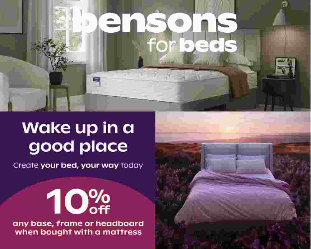 Bensons for Beds offers valid from 20/09/2023 - Page 1.