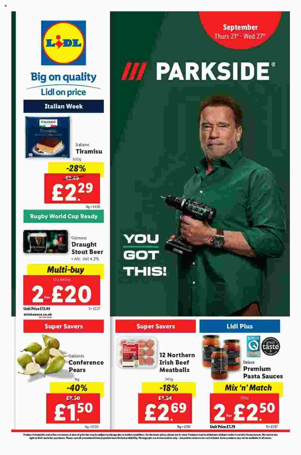 Lidl offers valid from 21/09/2023 - Page 1.