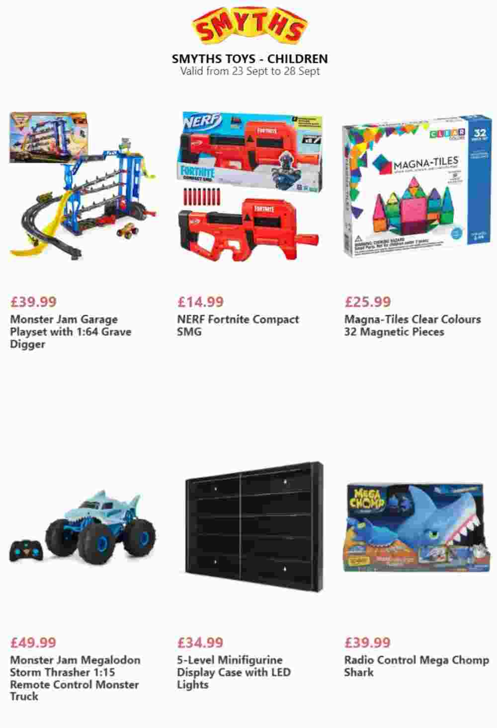 Smyths Toys offers valid from 23/09/2023 - Page 3.