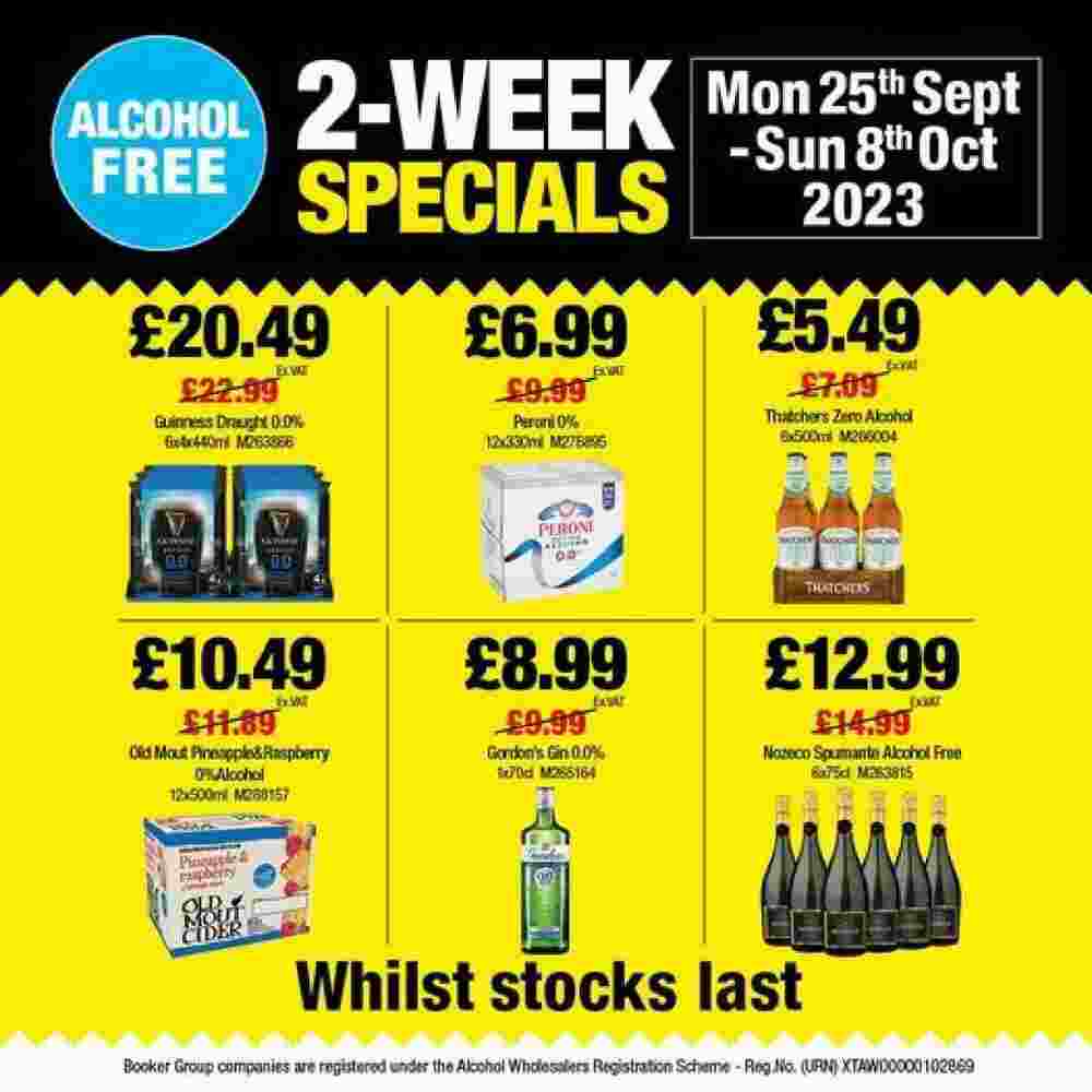 Booker Wholesale offers valid from 25/09/2023 - Page 1.