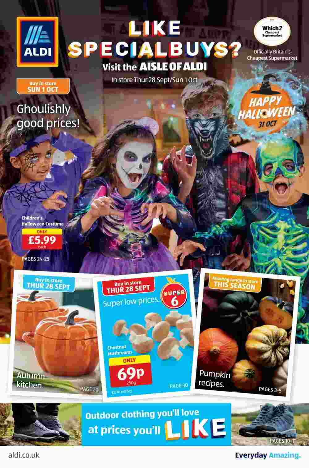 Aldi offers valid from 28/09/2023 - Page 1.