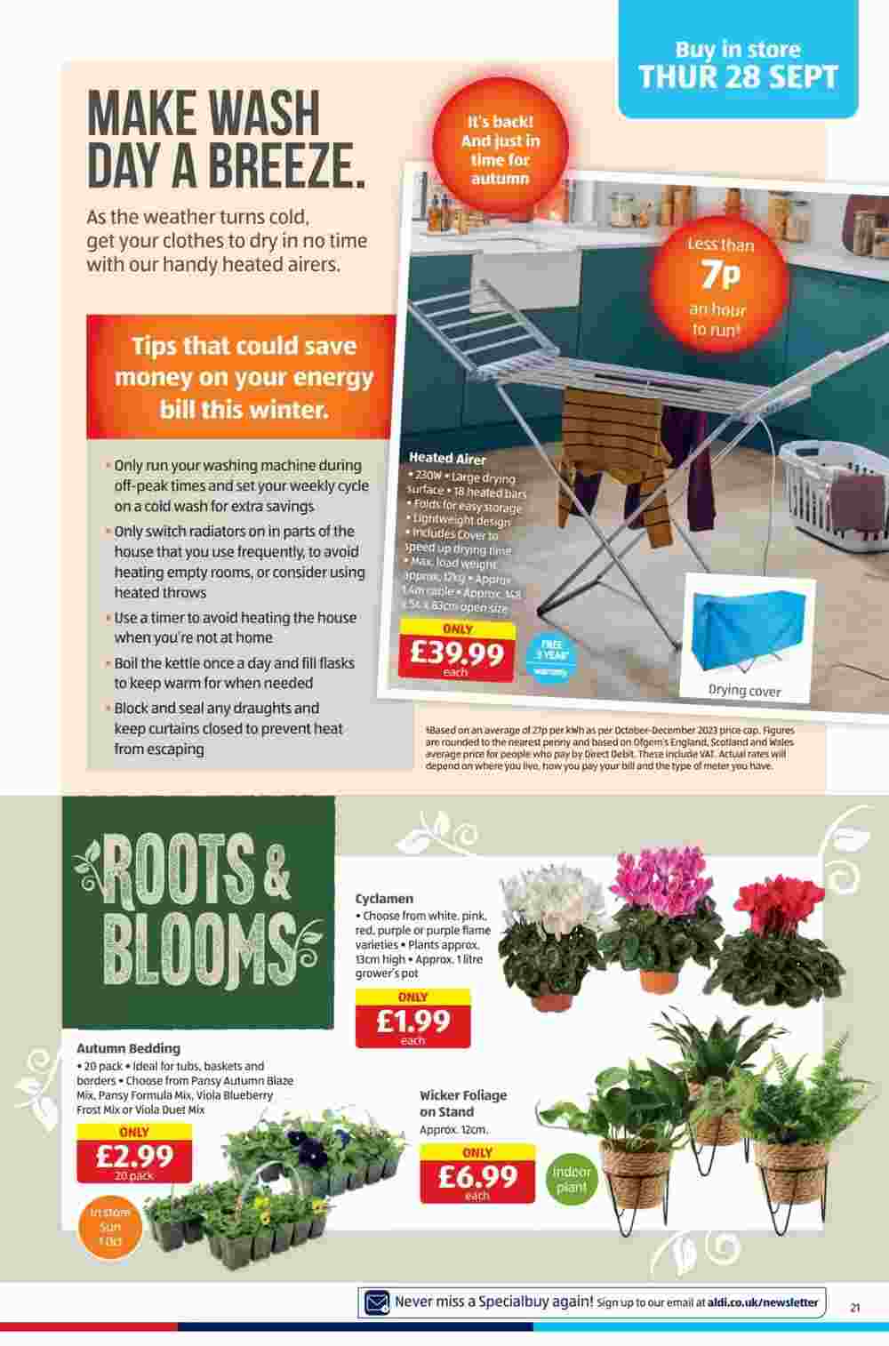 Aldi offers valid from 28/09/2023 - Page 21.