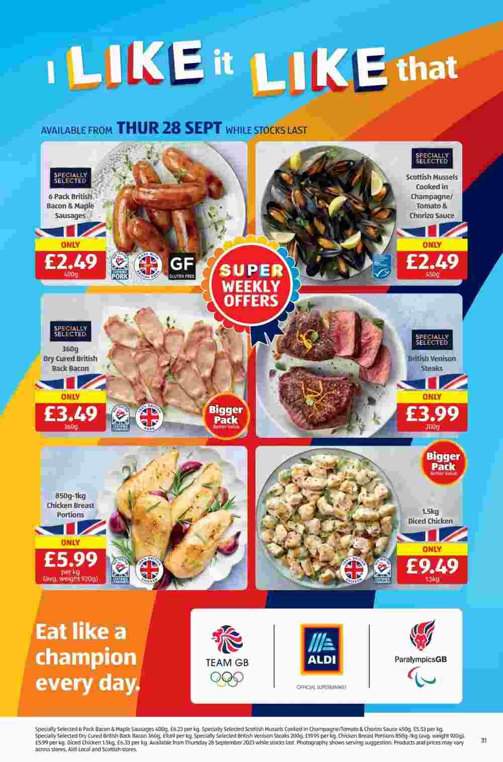 Aldi offers valid from 28/09/2023 - Page 31.