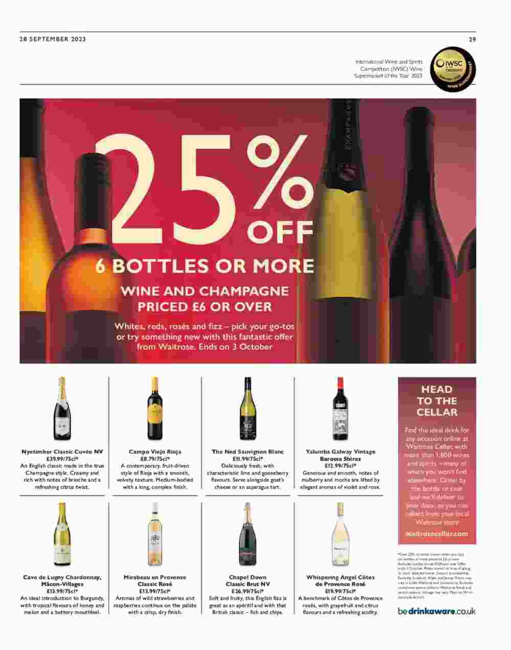 Waitrose offers valid from 28/09/2023 - Page 29.